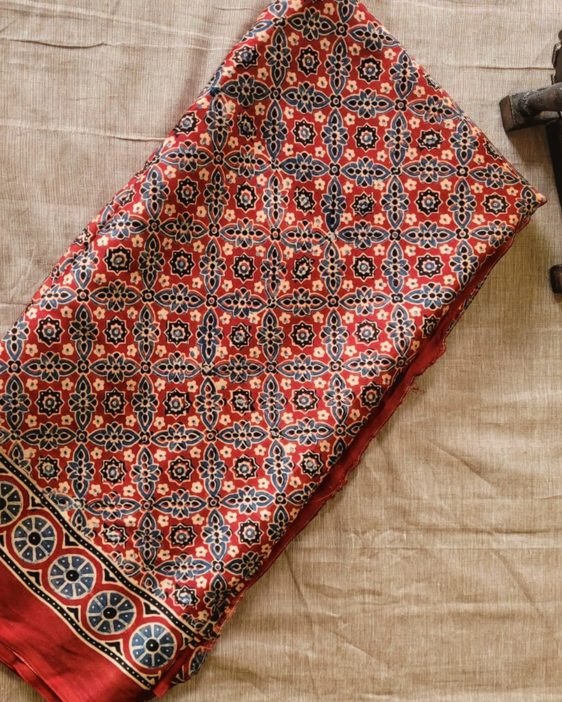 Red2 Madhu ModalSilk Saree