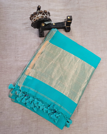 Blue Mul Saree