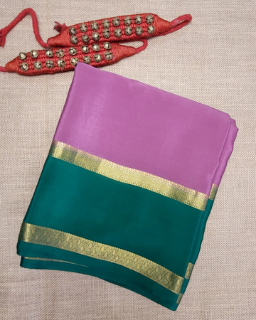 Purple Raga Mysore Silk Saree
