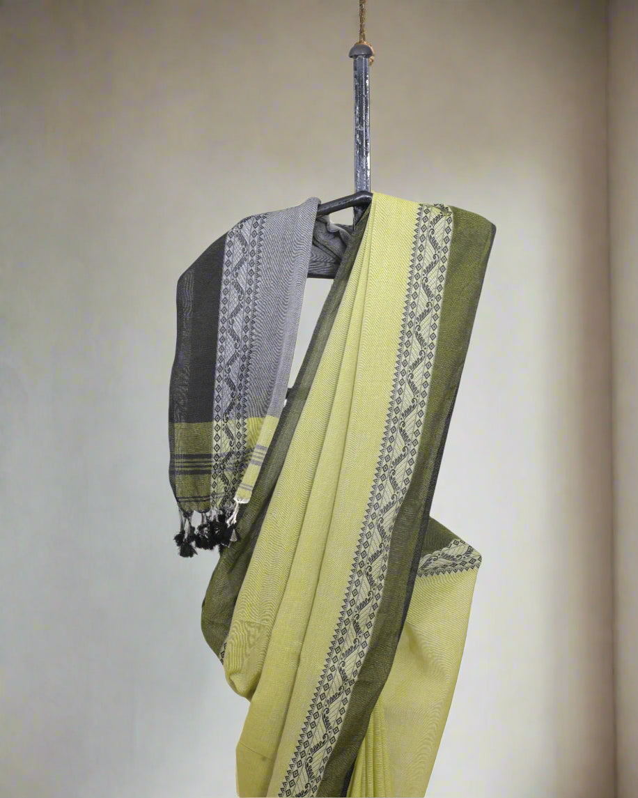 Yellow Avantika Cotton Saree