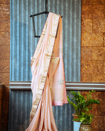 Flamingo Bahaar Banarasi Georgette Saree
