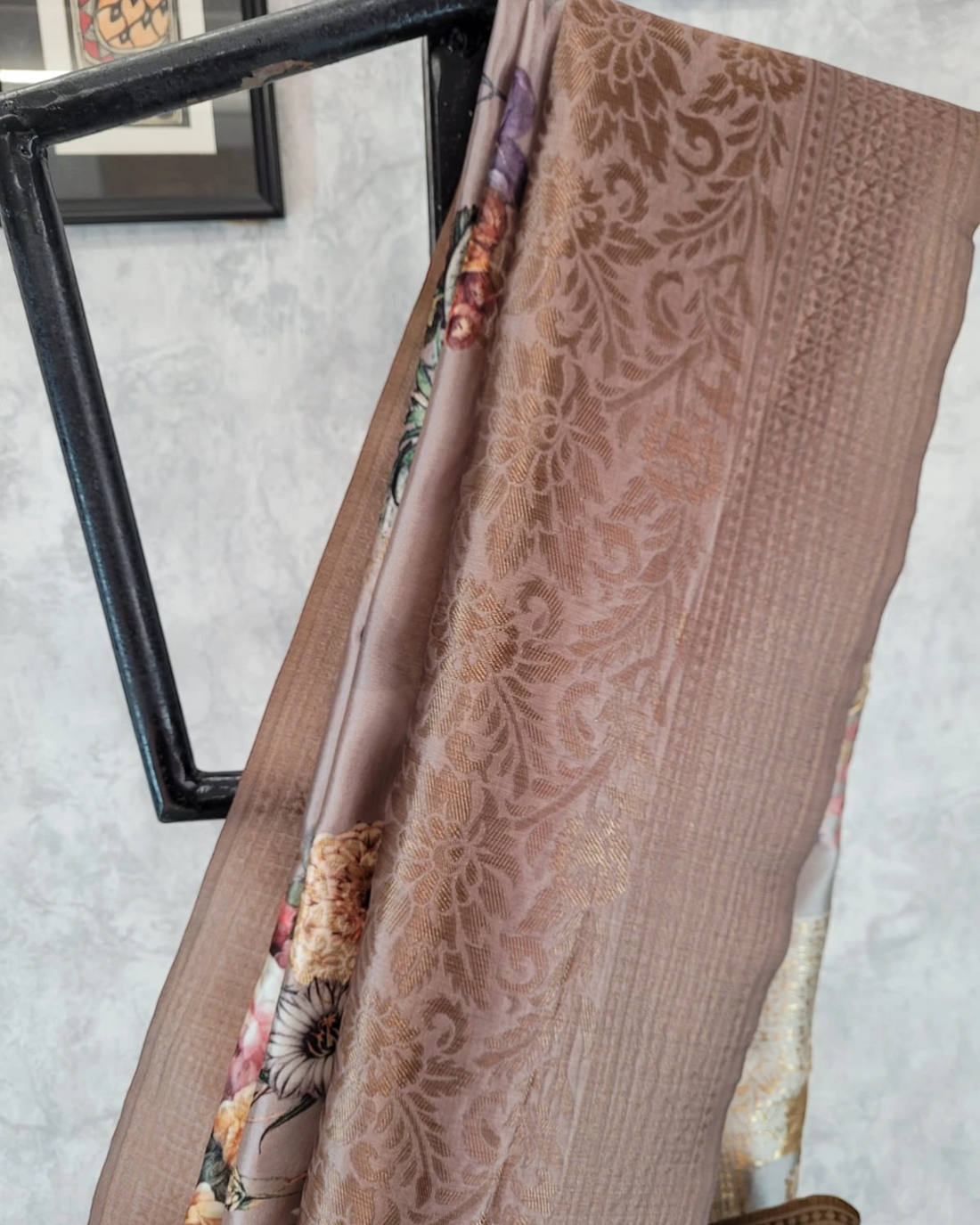 Grey Amrita Viscose Saree