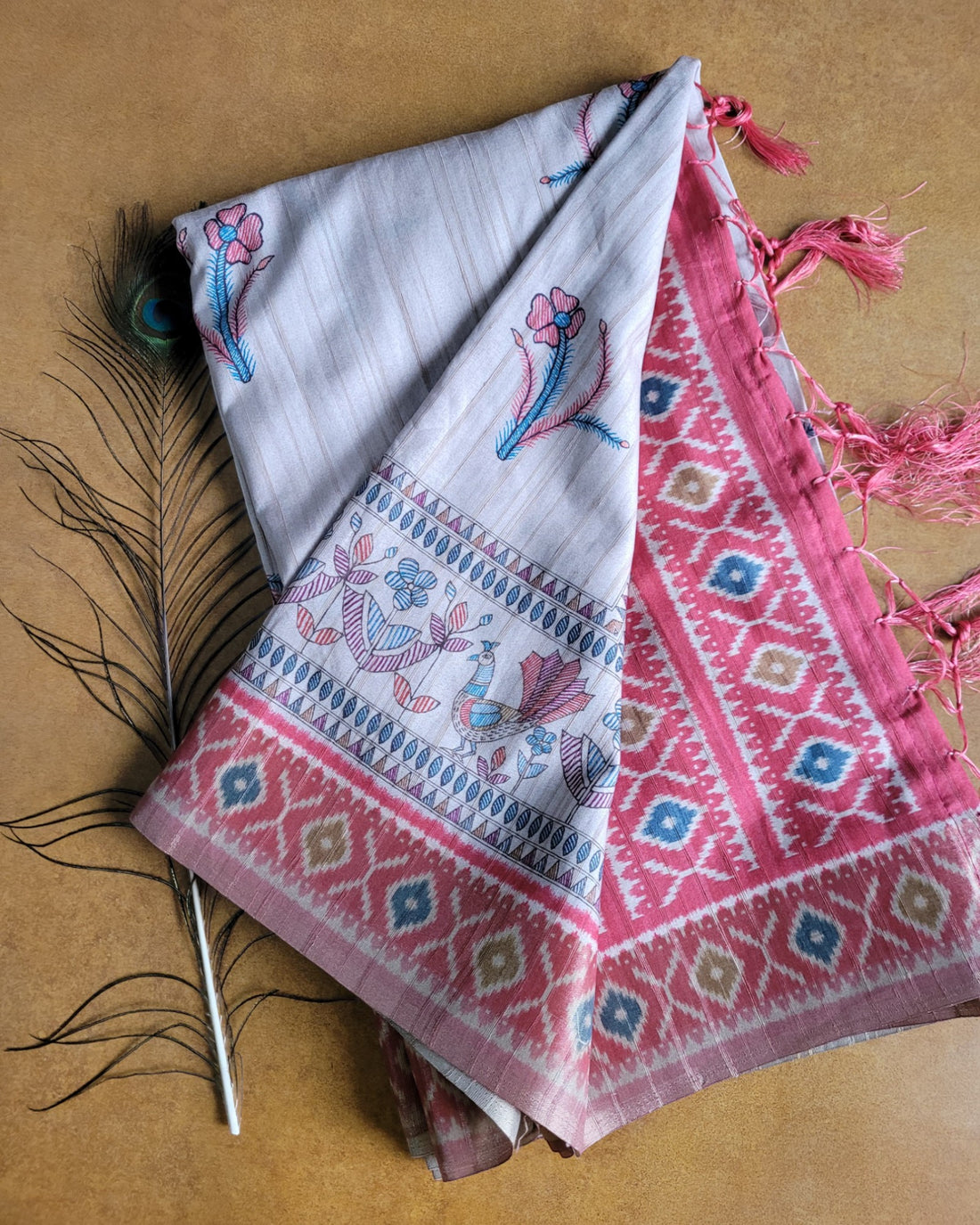 Ruby Shreya2 Tussar saree