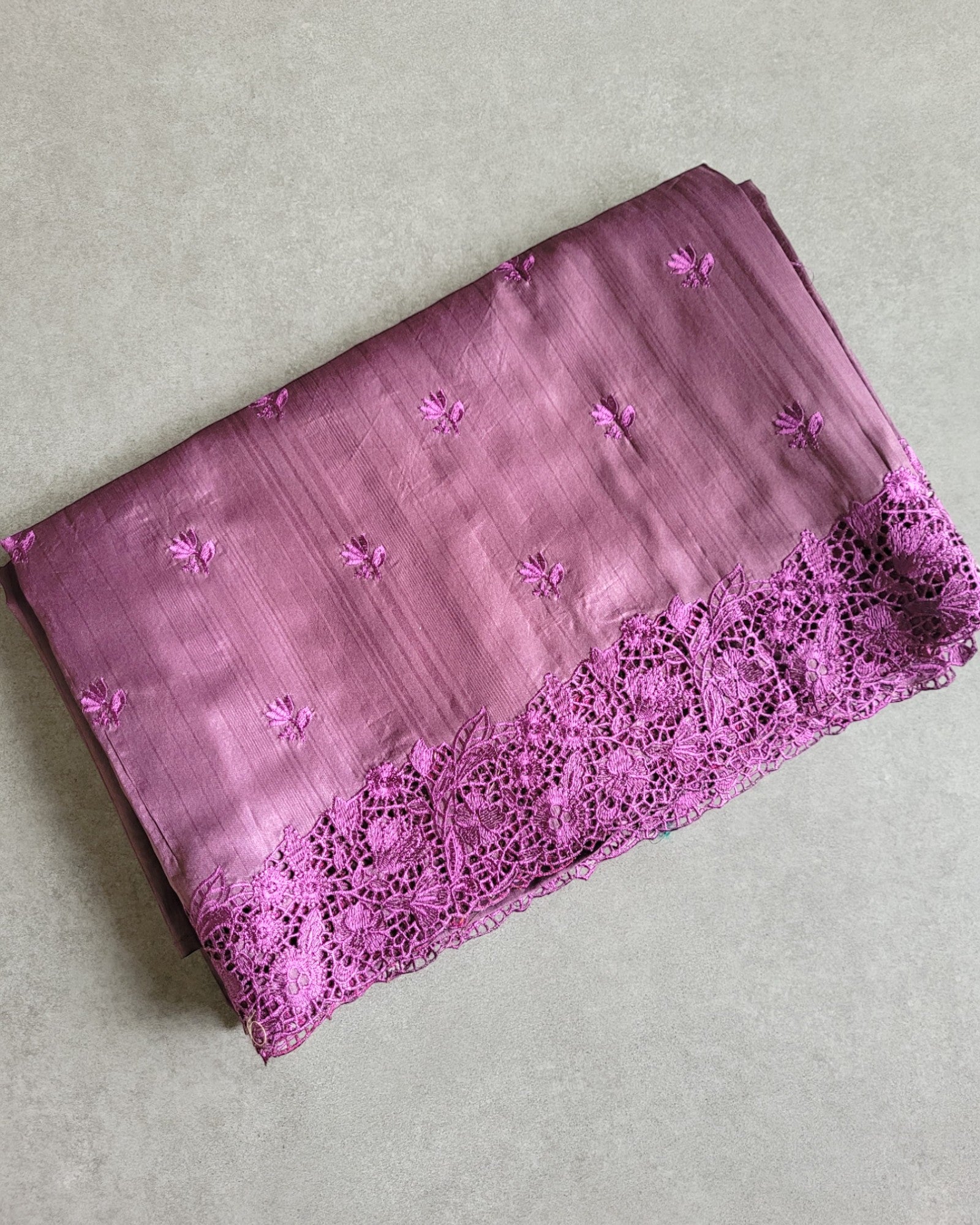 Purple Mahi Tusssar saree