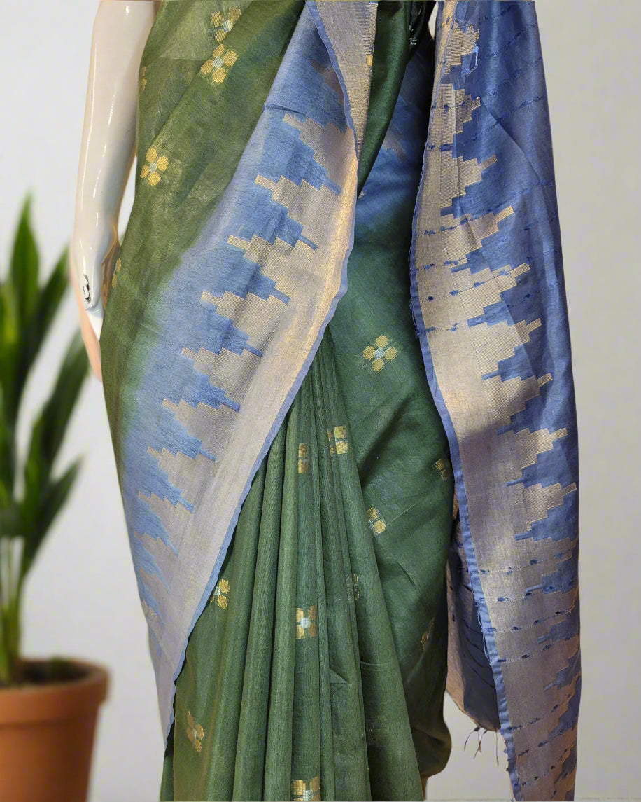 Banno Blue Bhagalpuri Saree