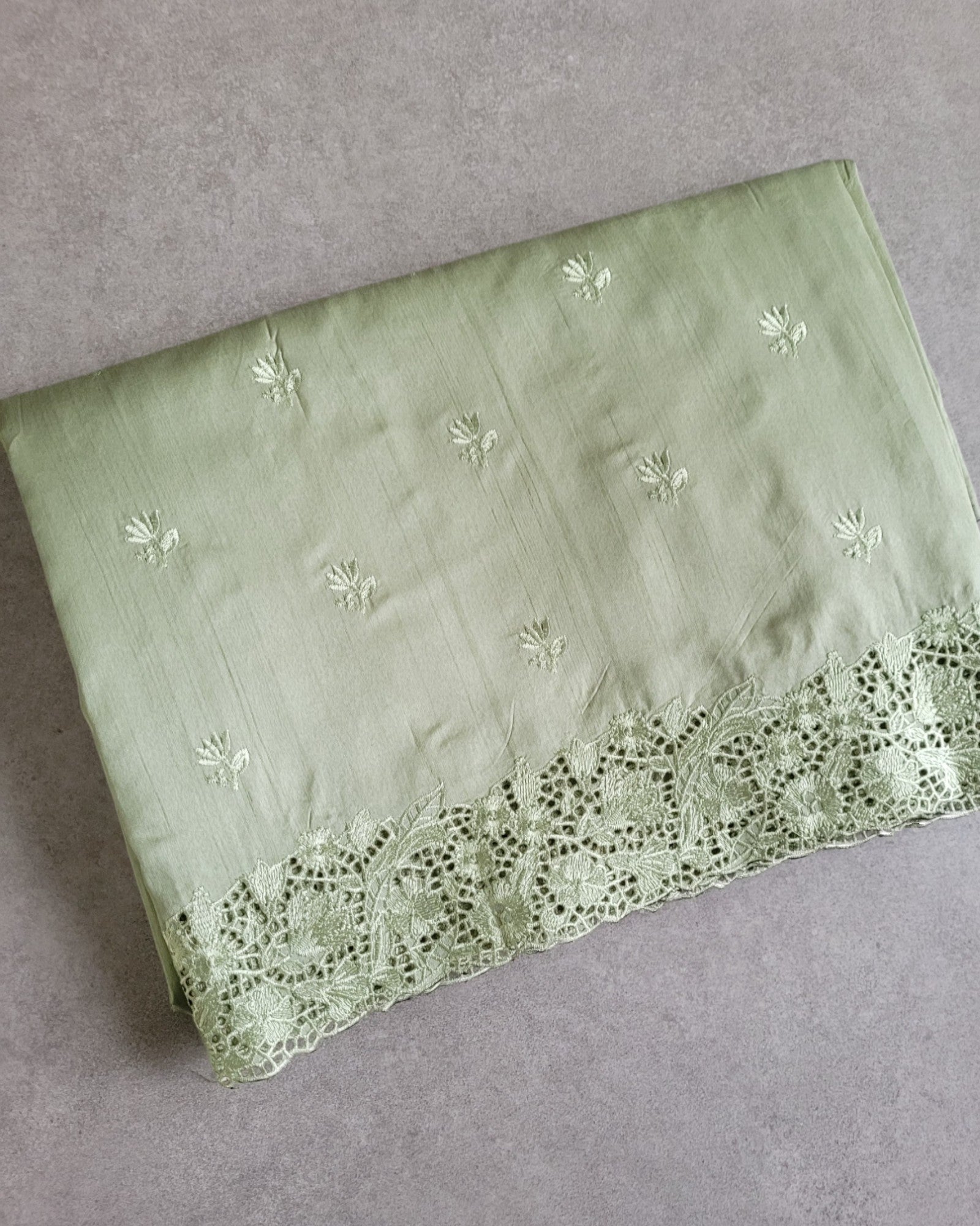Pista Mahi Tussar saree