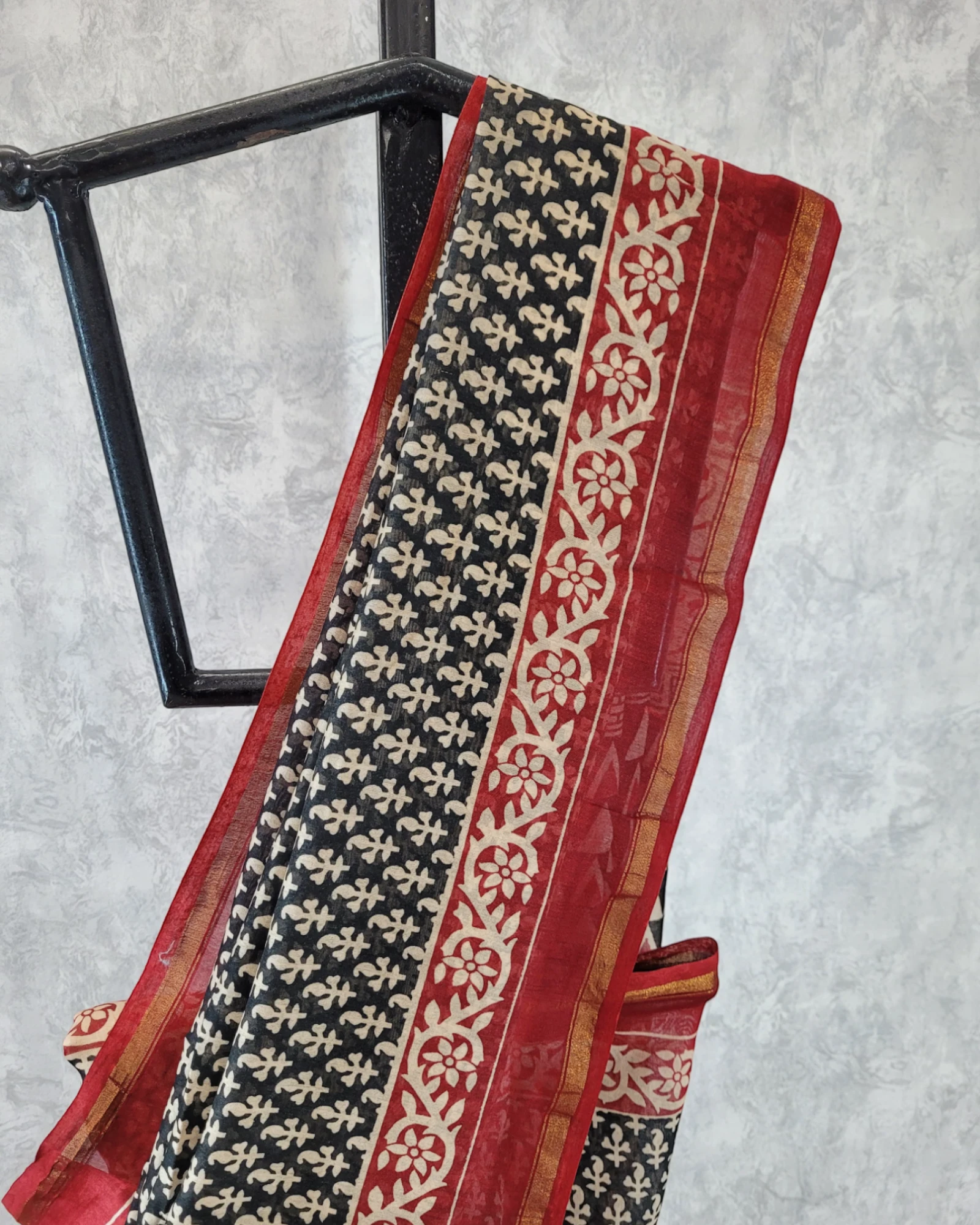Black Latika Chanderi Saree