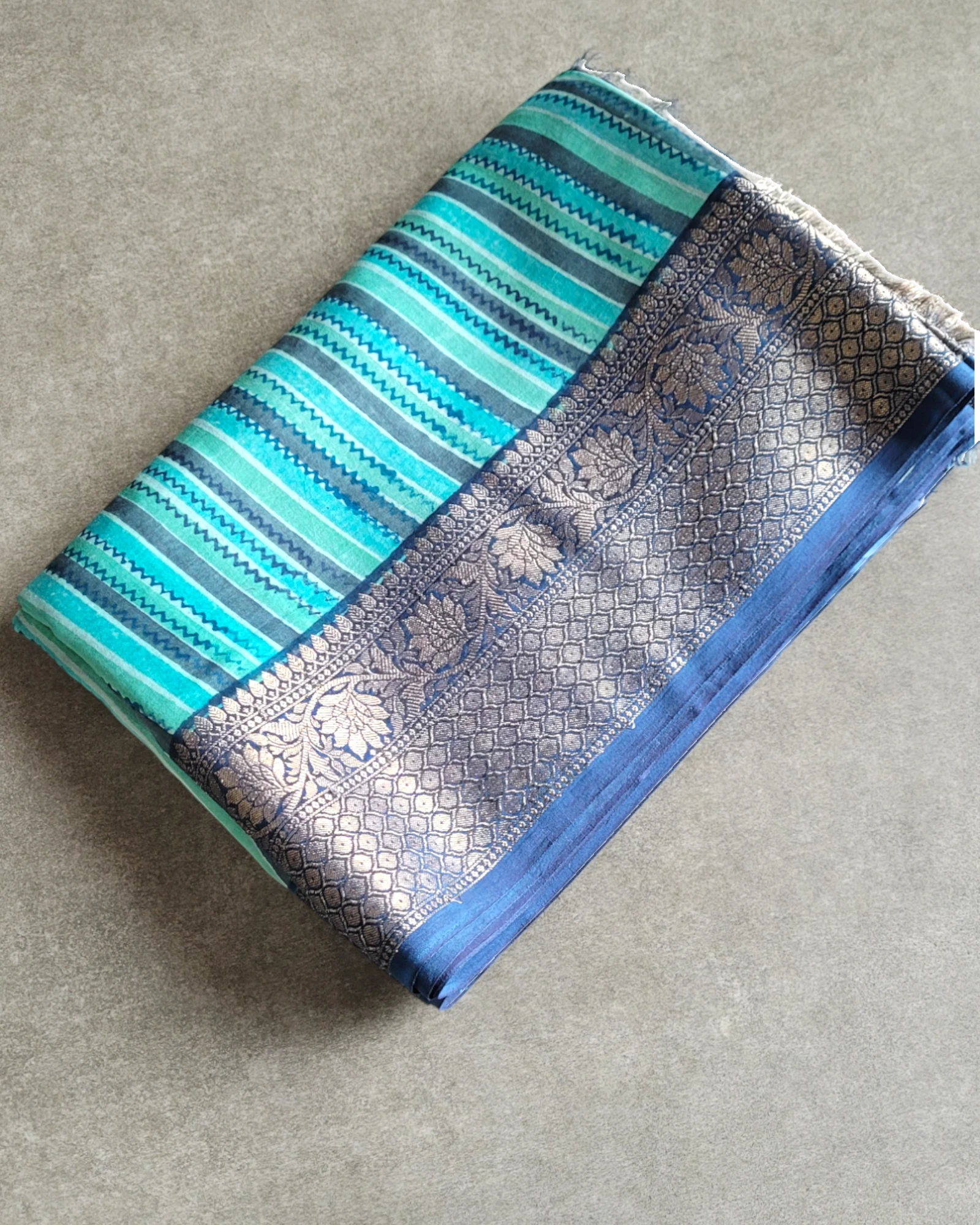 Blue Meher Chanderi Saree