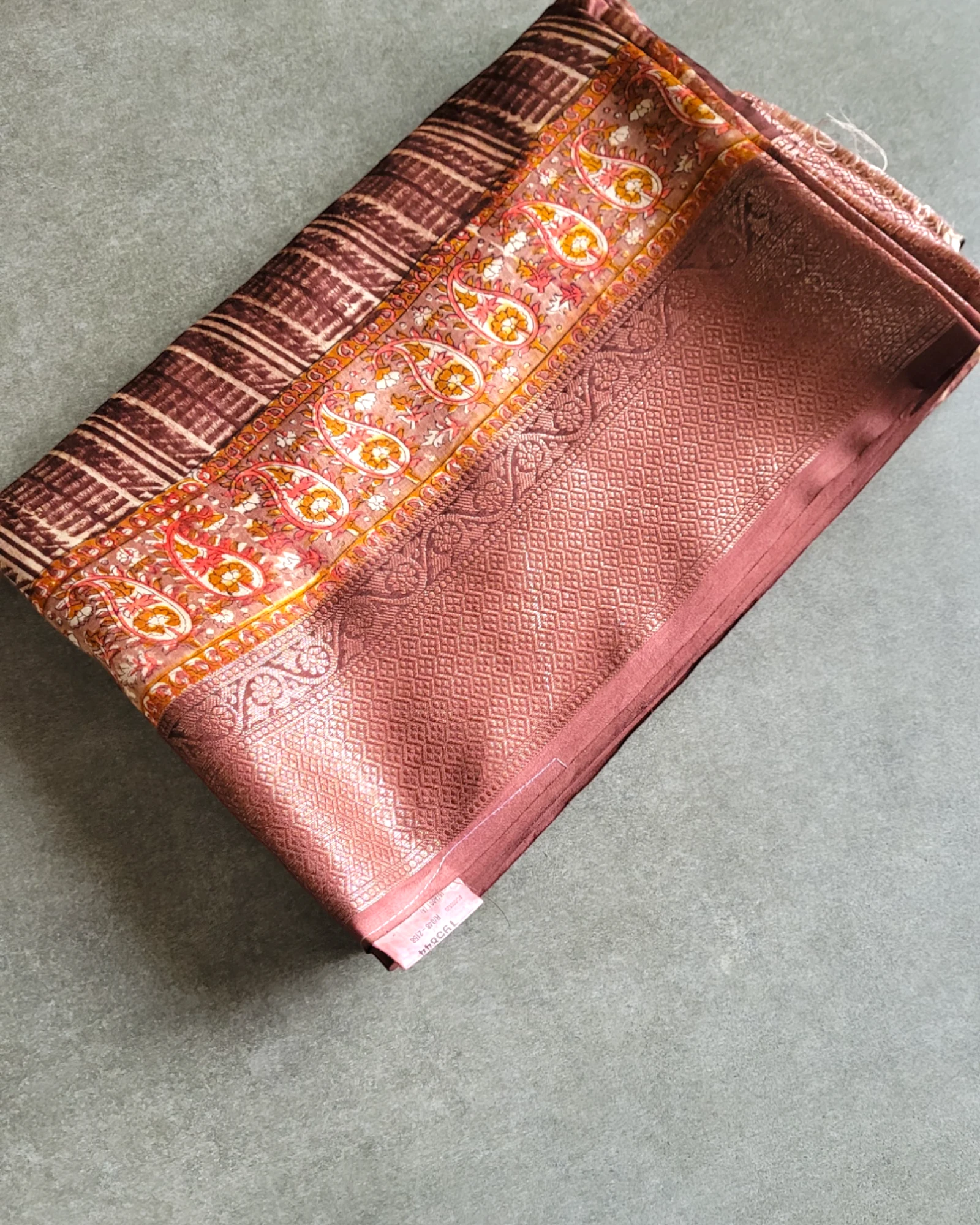 Brick Meher Chanderi Saree