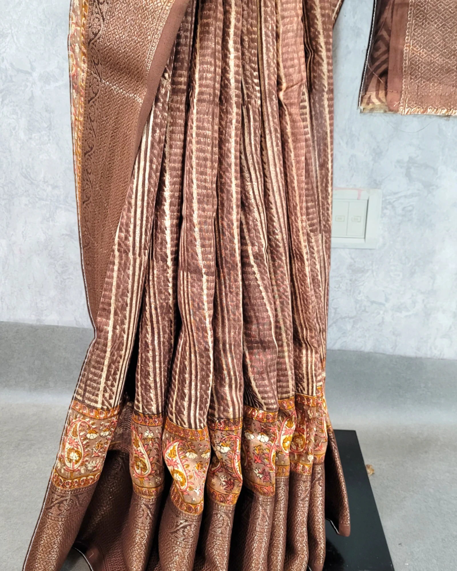 Brick Meher Chanderi Saree