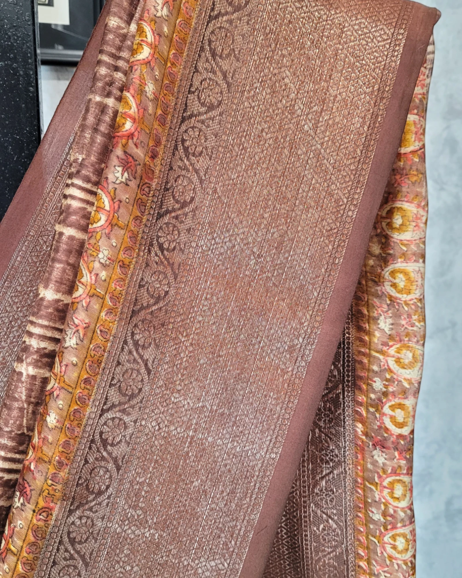 Brick Meher Chanderi Saree