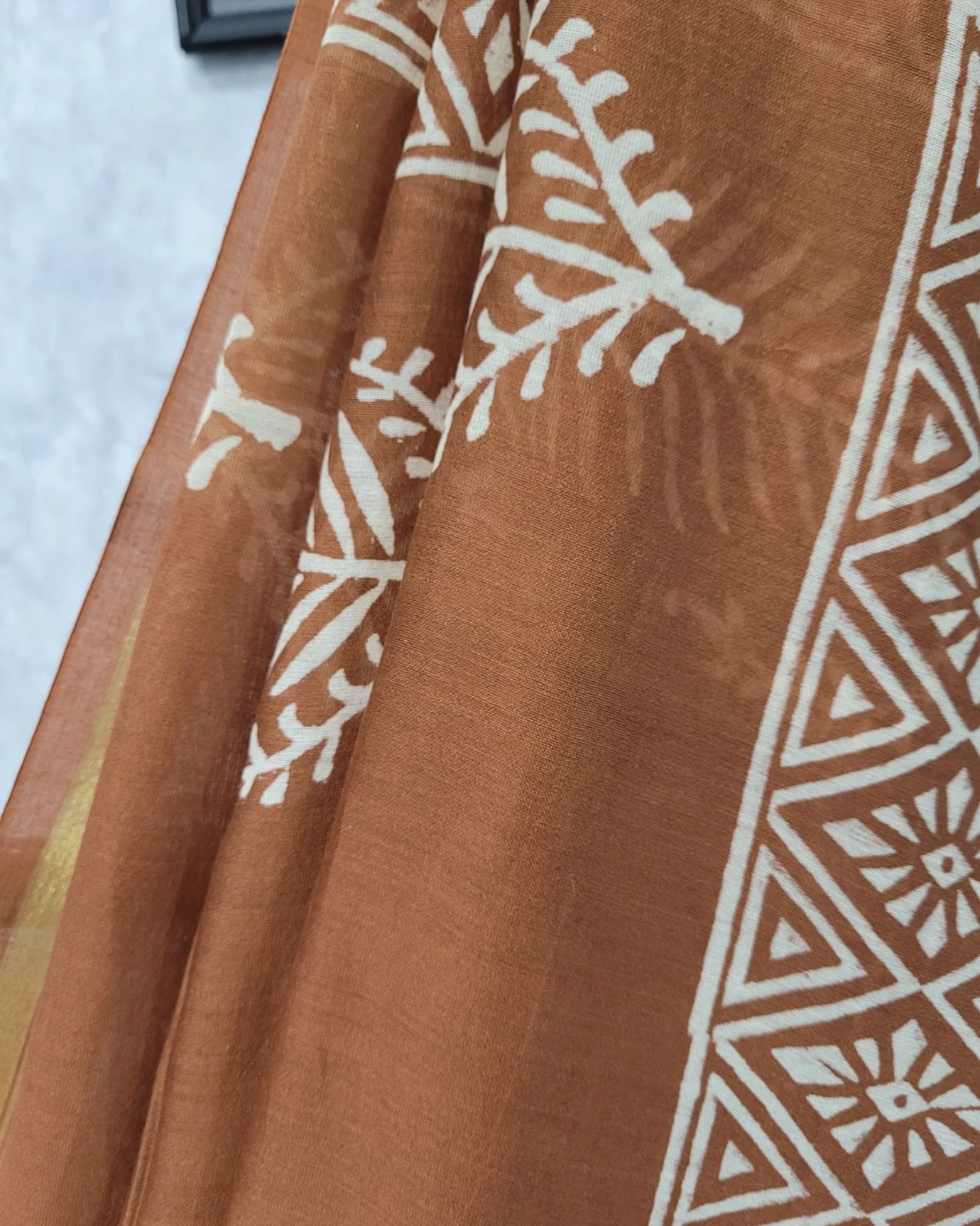 Brown Latika Chanderi Saree