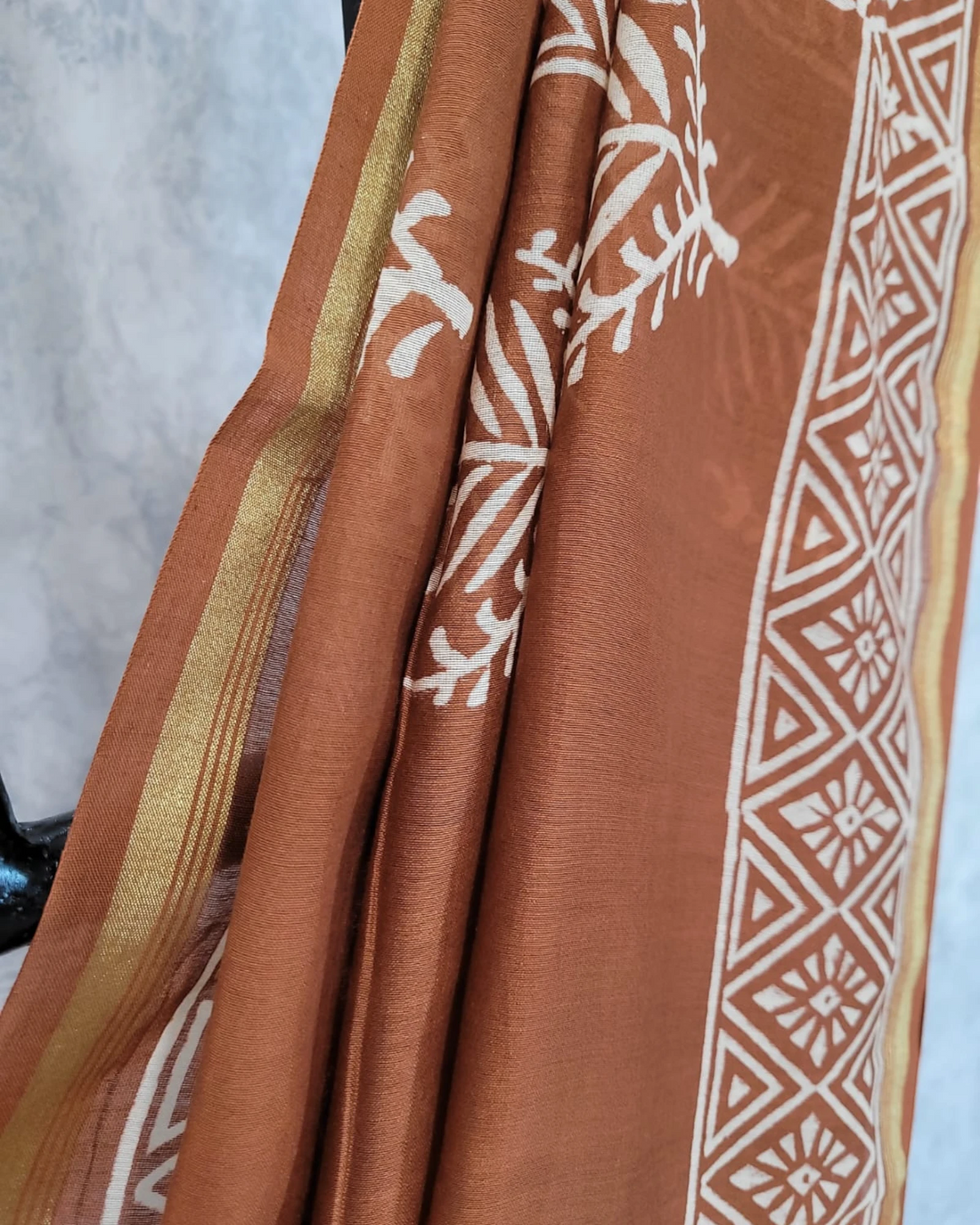 Brown Latika Chanderi Saree