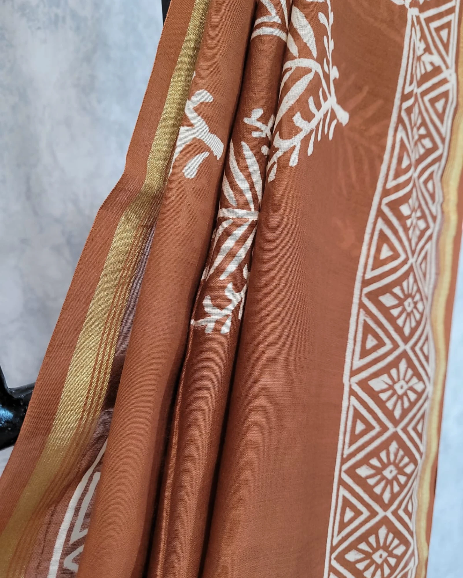 Brown Latika Chanderi Saree