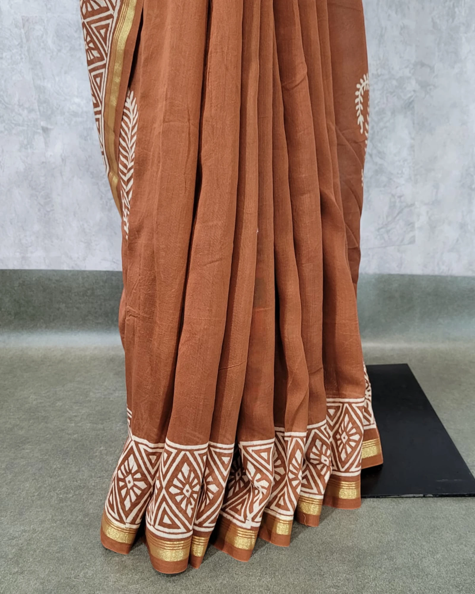 Brown Latika Chanderi Saree