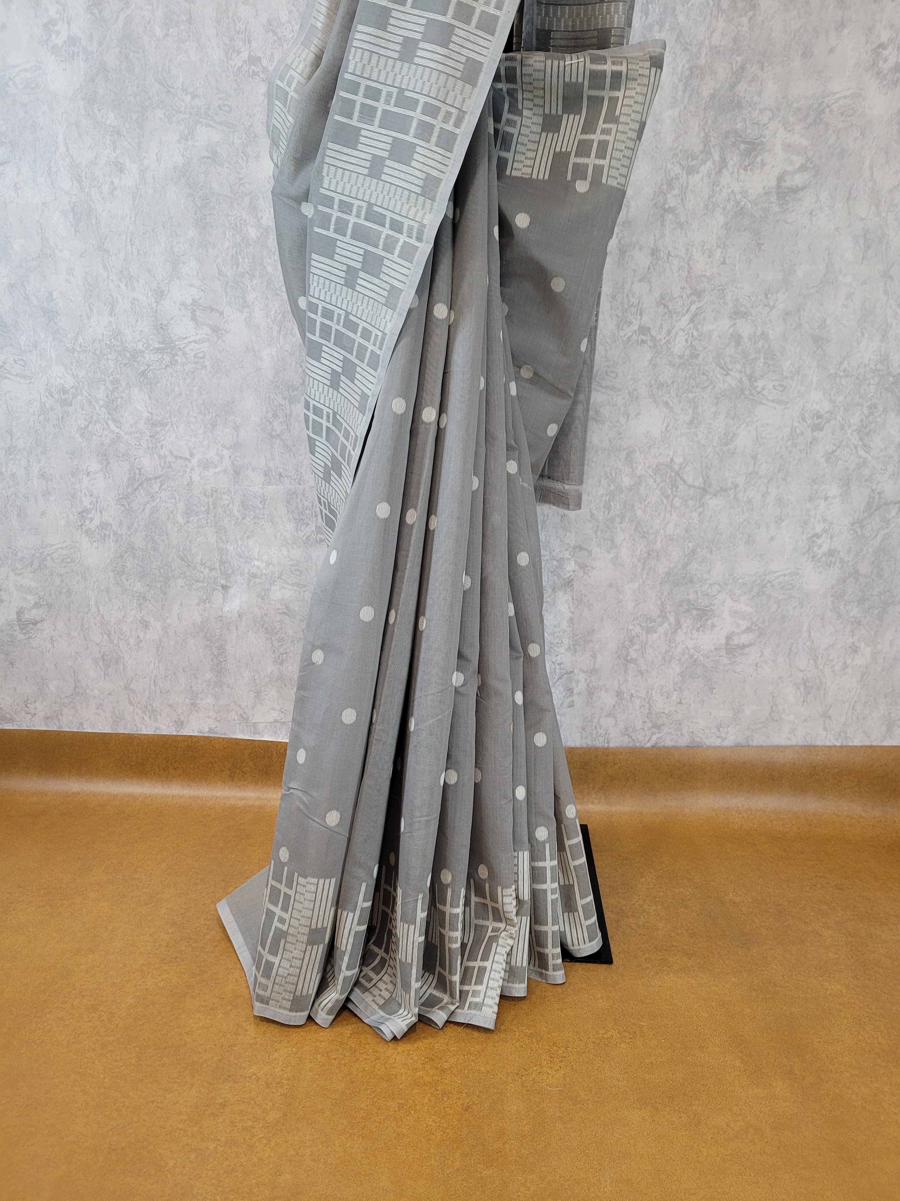 Cloud Kesar Cotton Saree