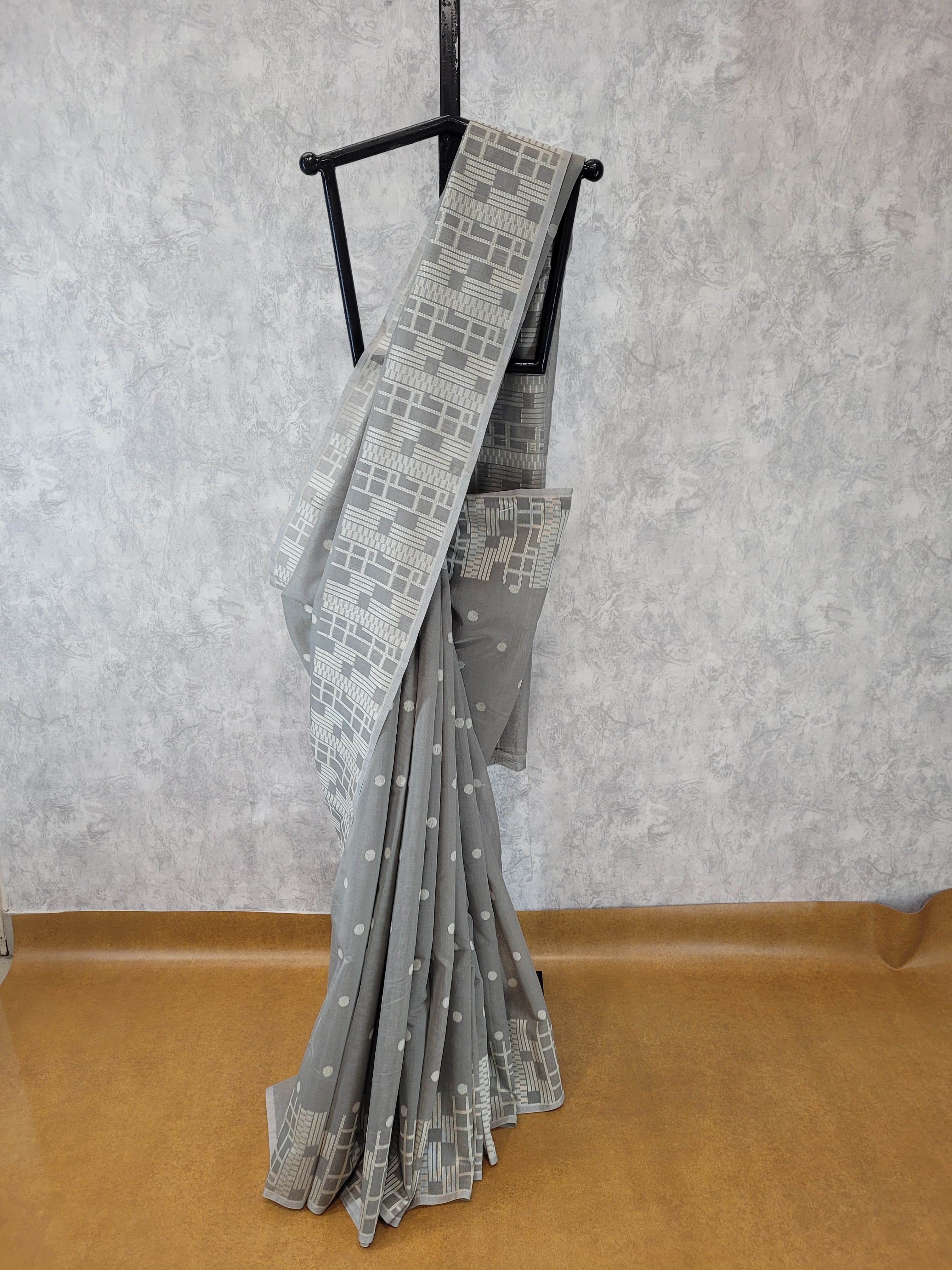 Cloud Kesar Cotton Saree