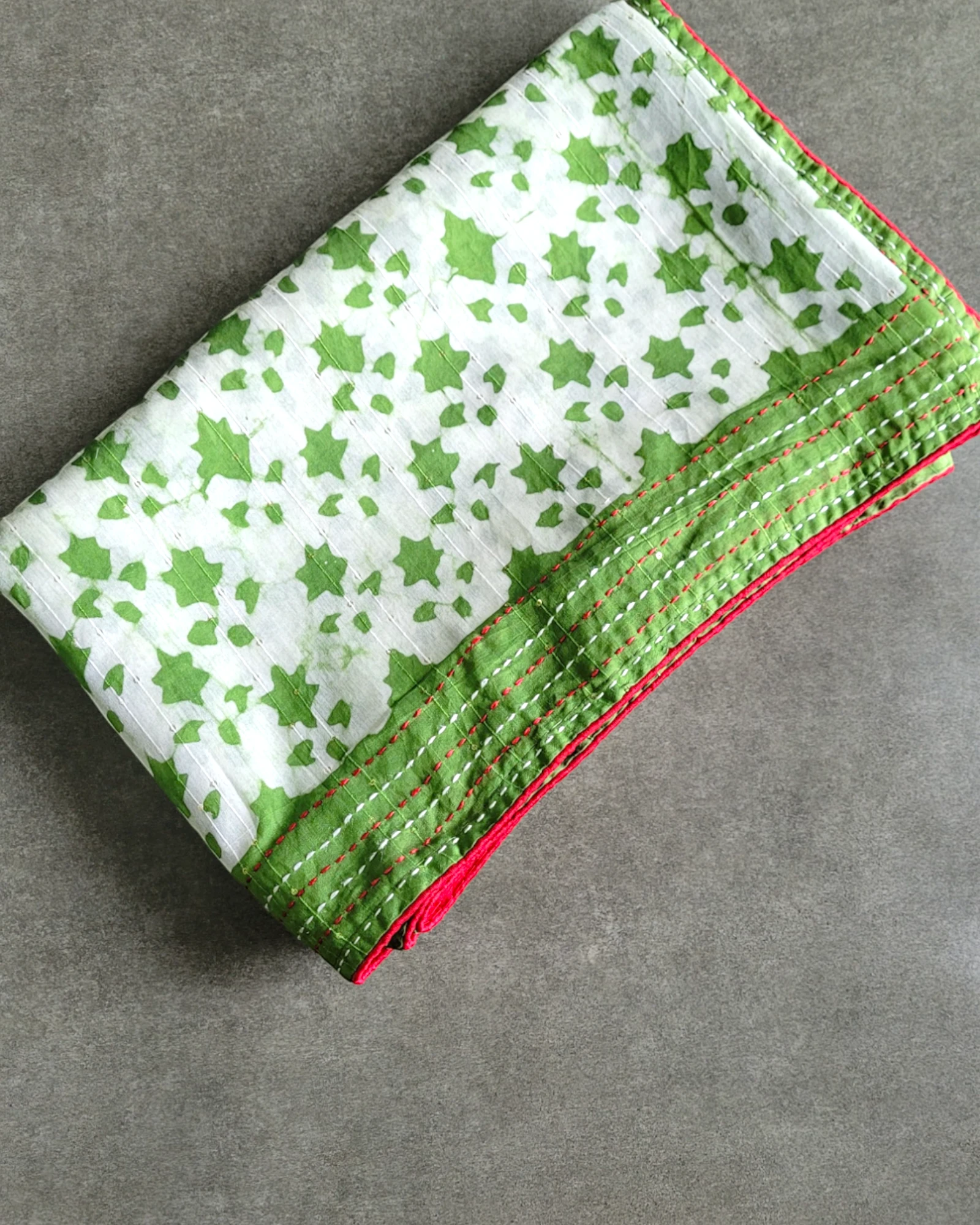 Green Gulabi Cotton Saree