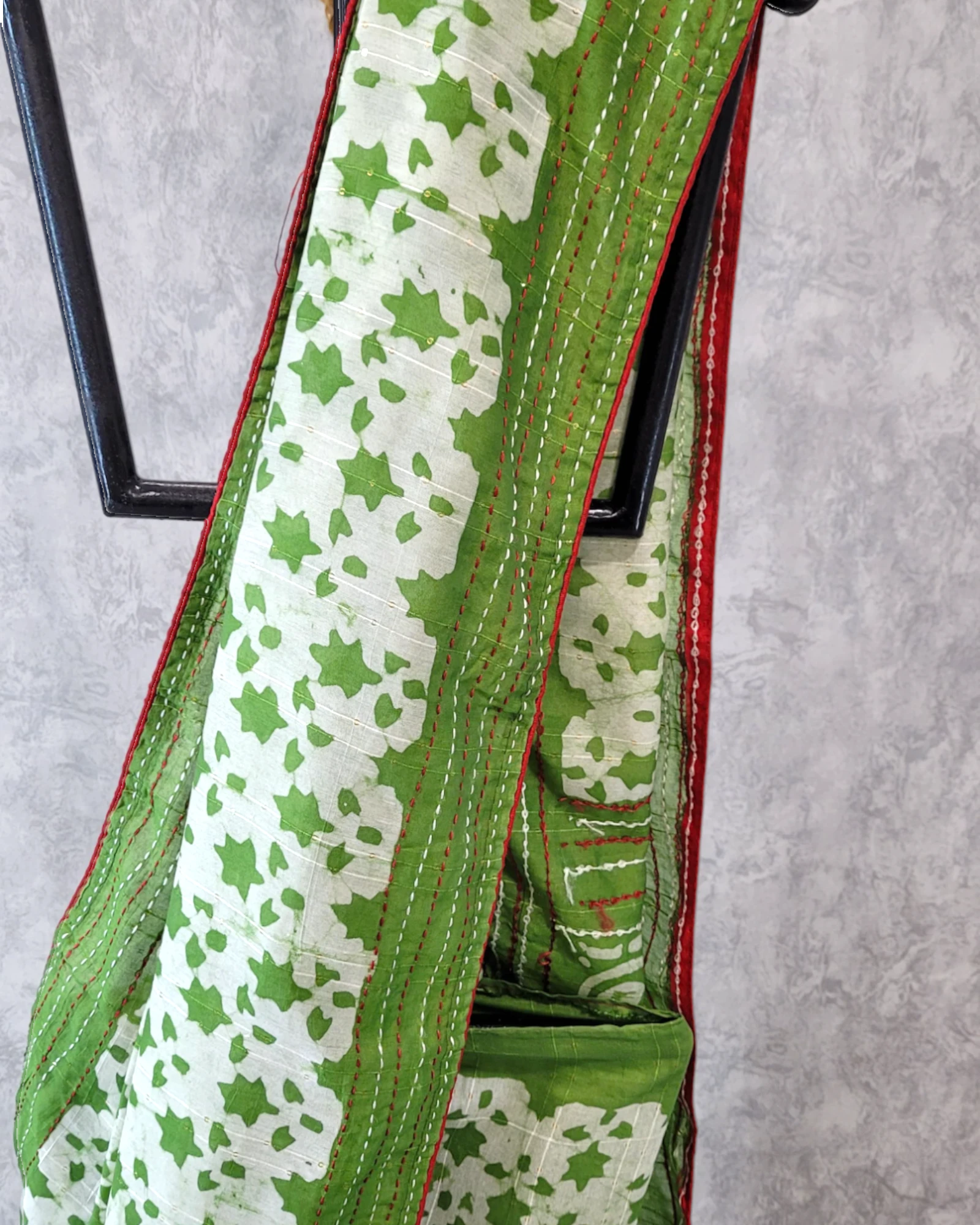 Green Gulabi Cotton Saree