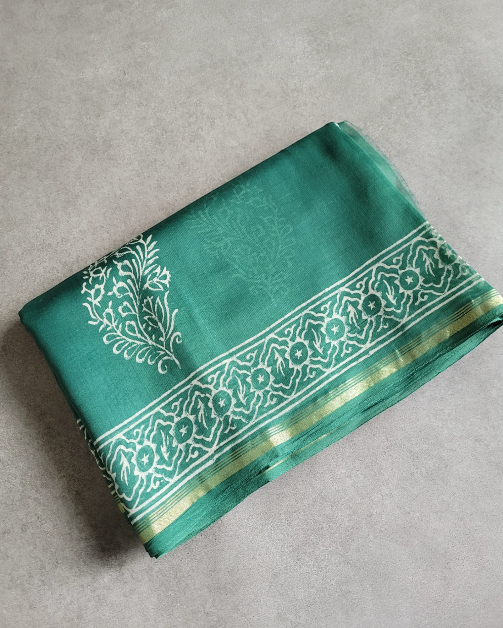 Green Latika Cotton Saree