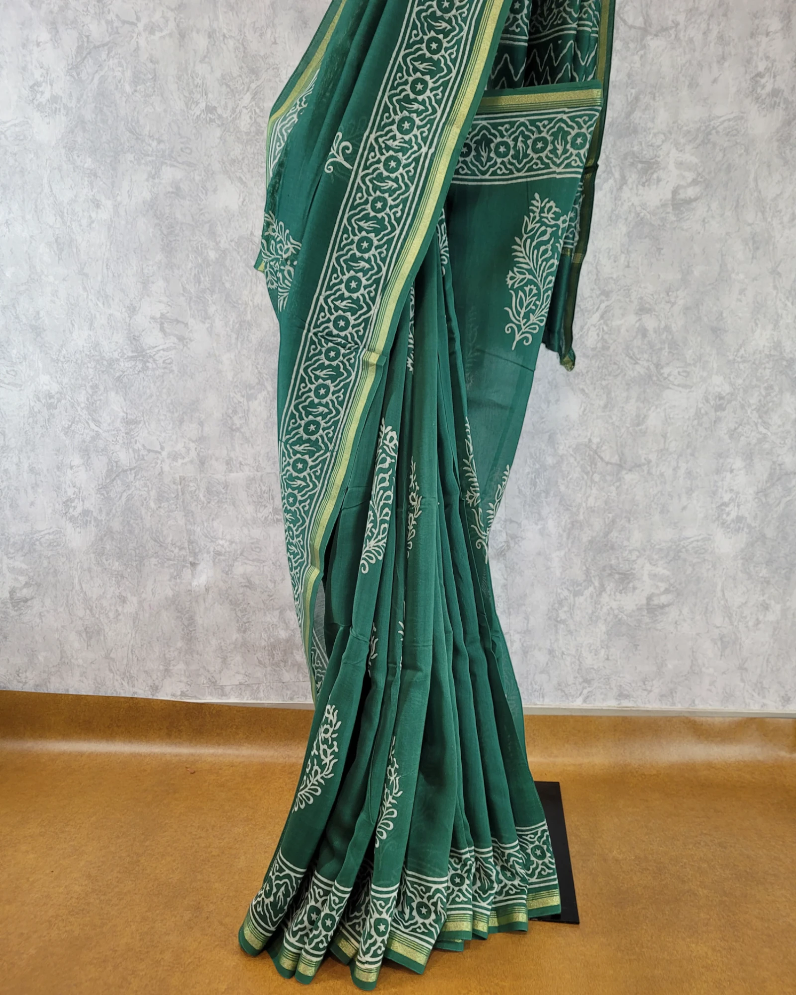 Green Latika Cotton Saree
