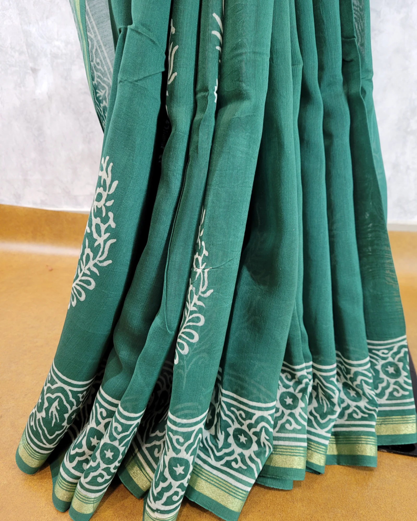 Green Latika Cotton Saree