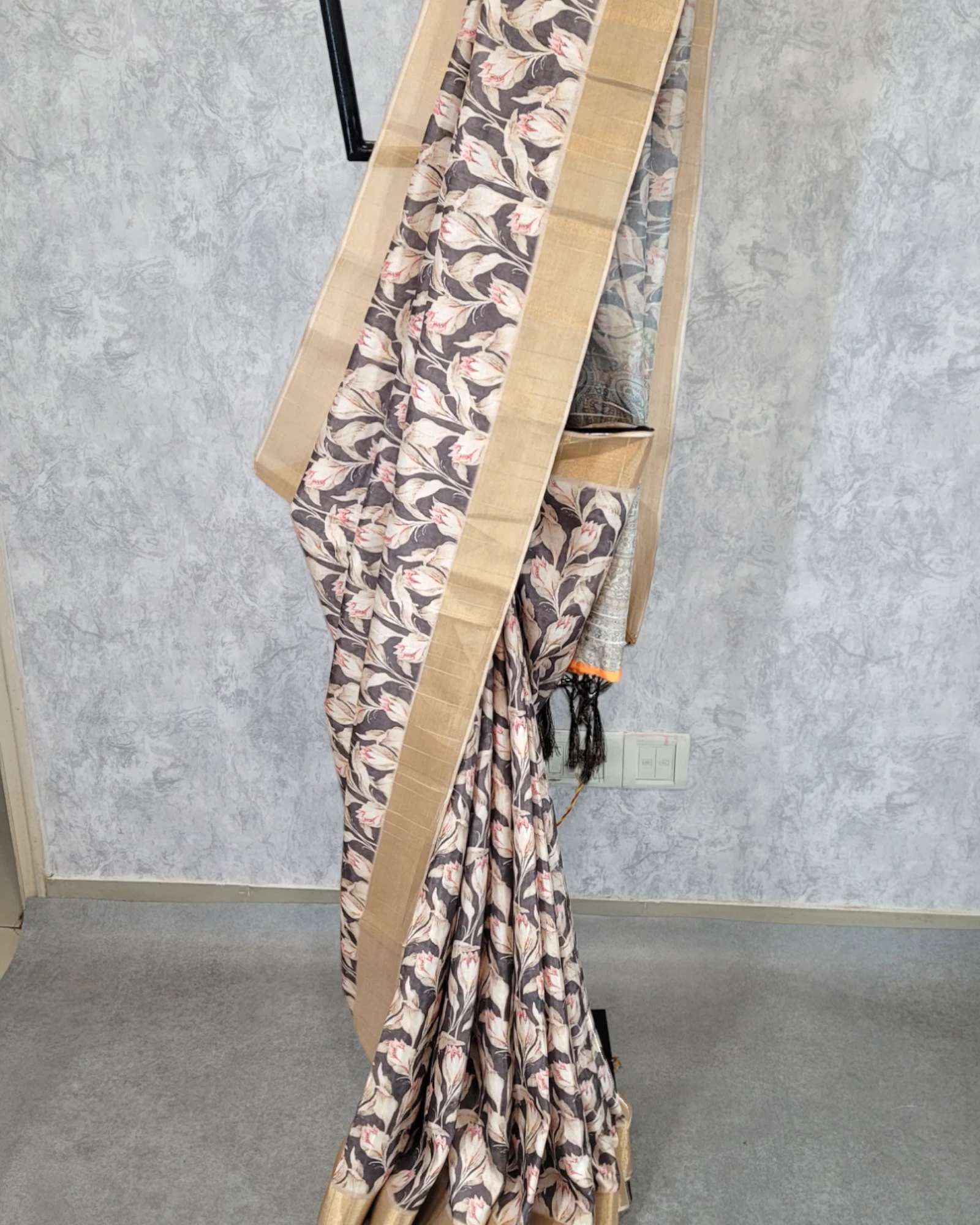 Grey Anaya Tussar Saree