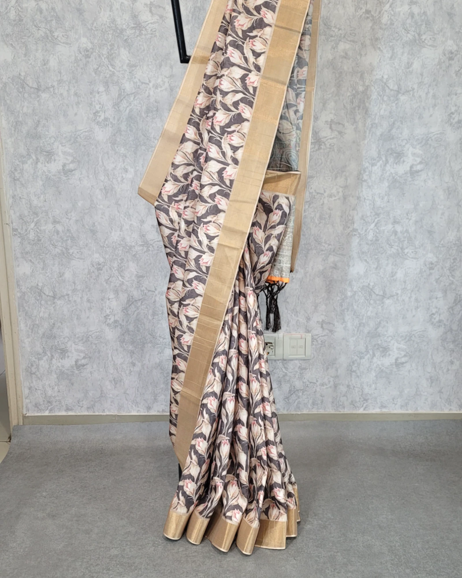 Grey Anaya Tussar Saree