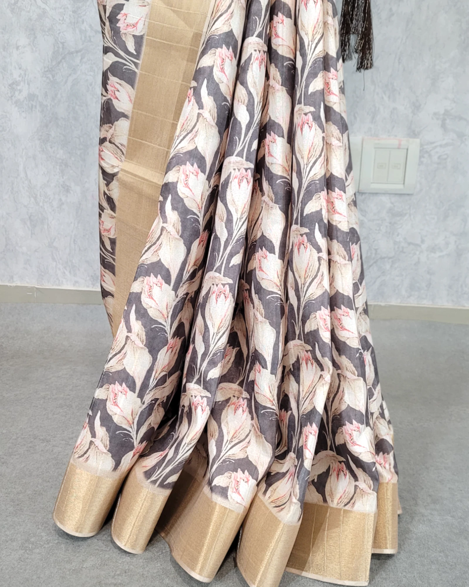 Grey Anaya Tussar Saree