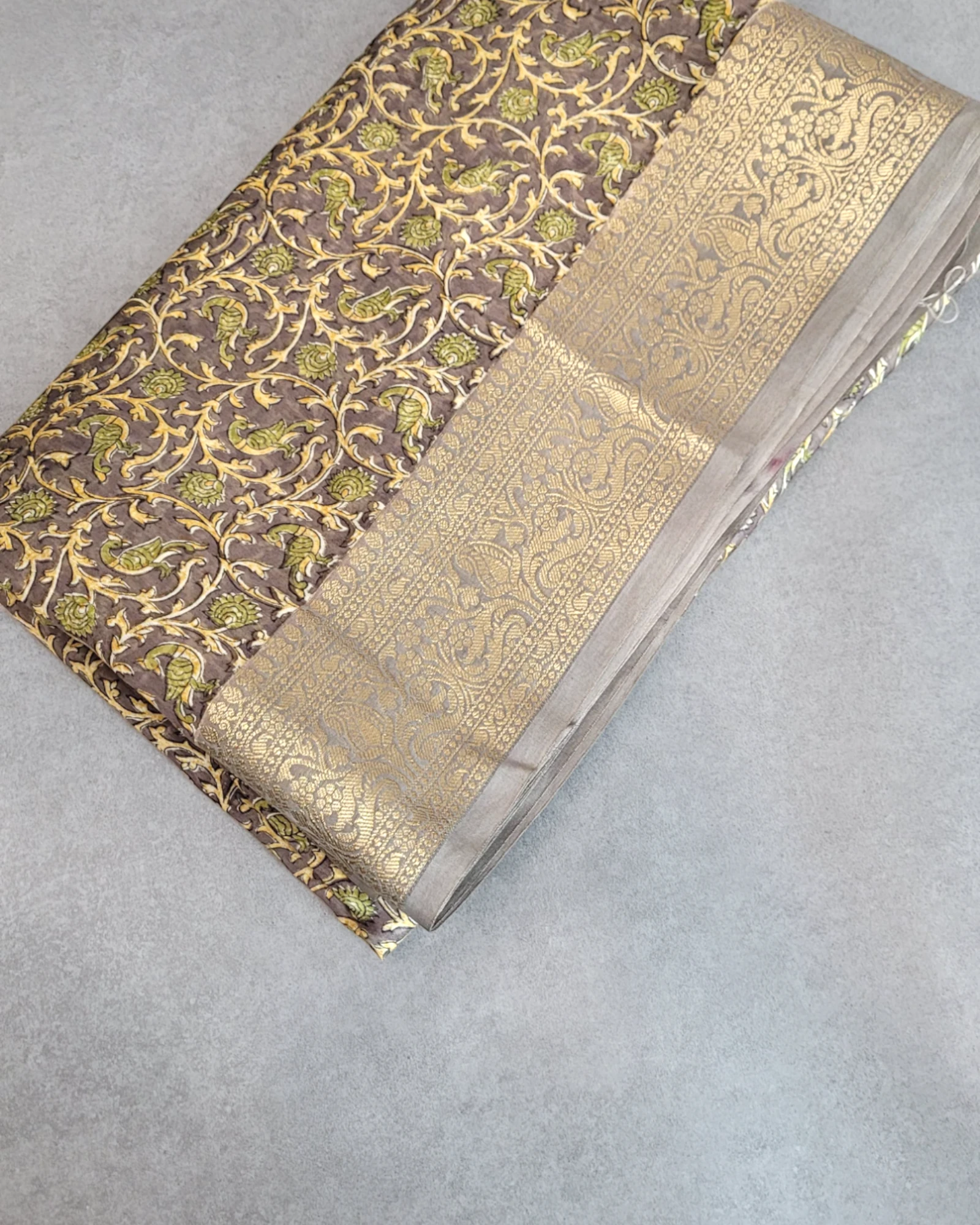 Grey Meher Chanderi Saree