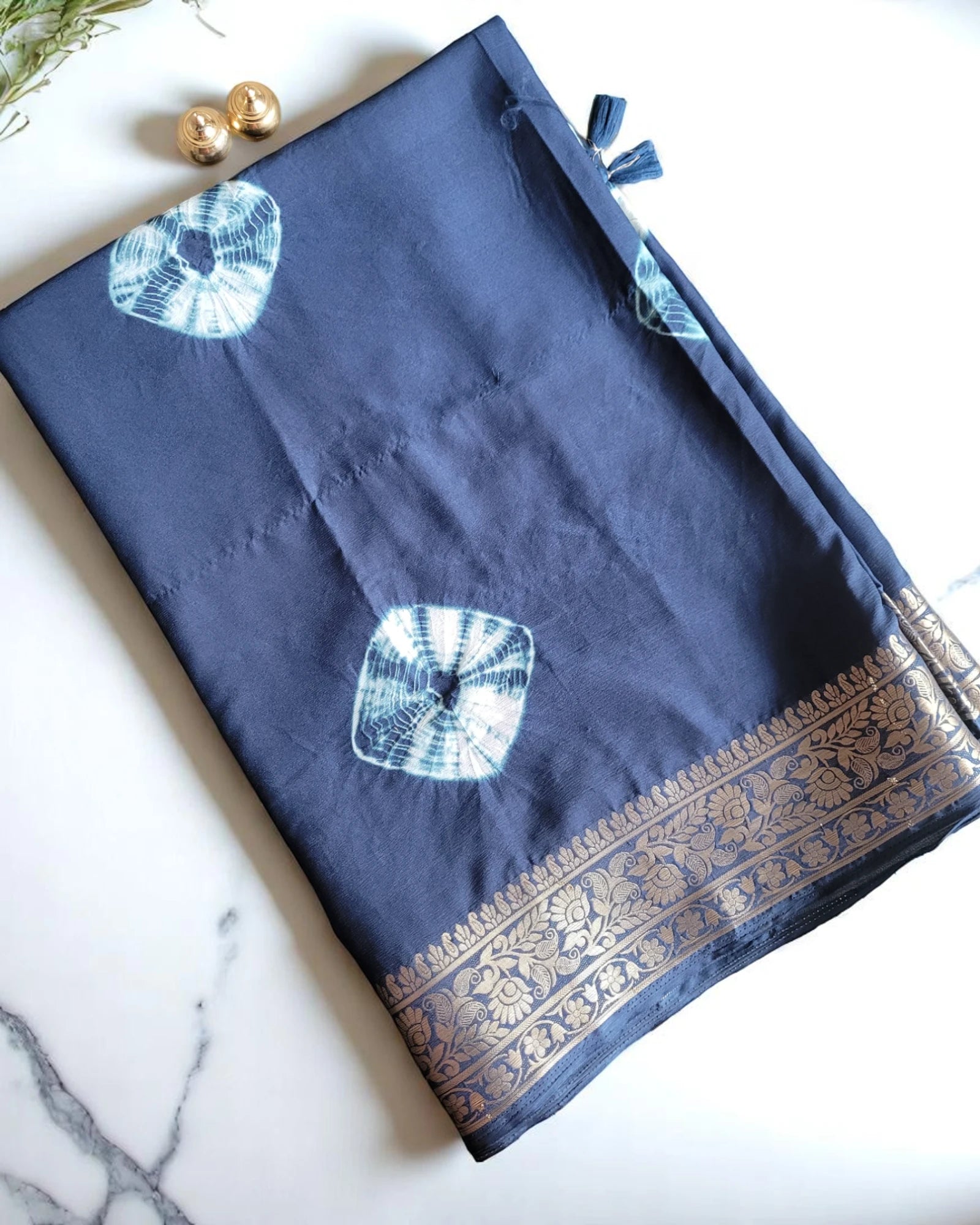 Blue Nithya Viscose Saree