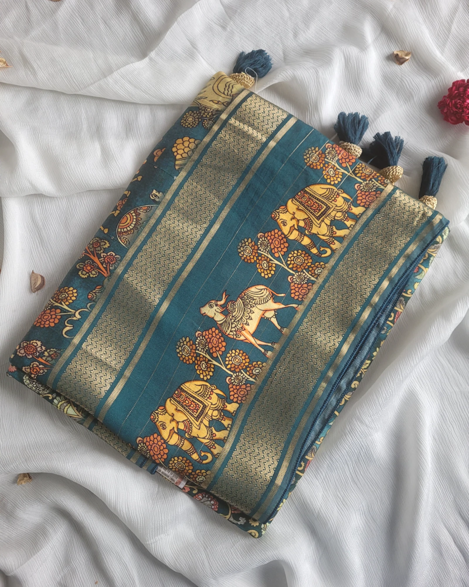 Denim Smita Muslin Saree