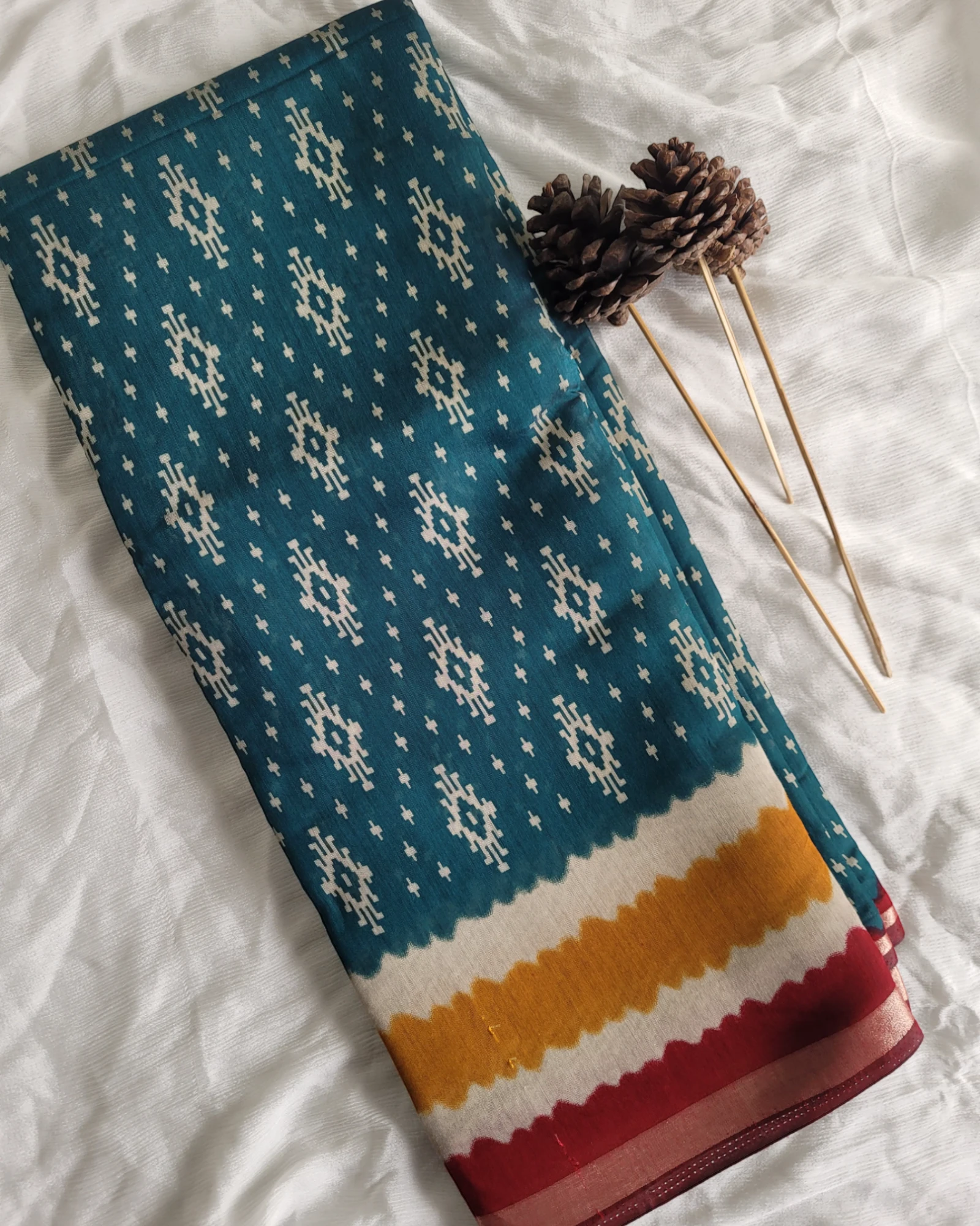 Green Triveni Cotton Saree