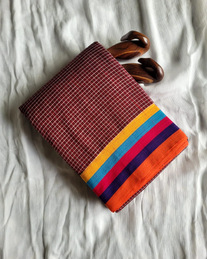 Multicolor Hampa Pattedanchu Saree
