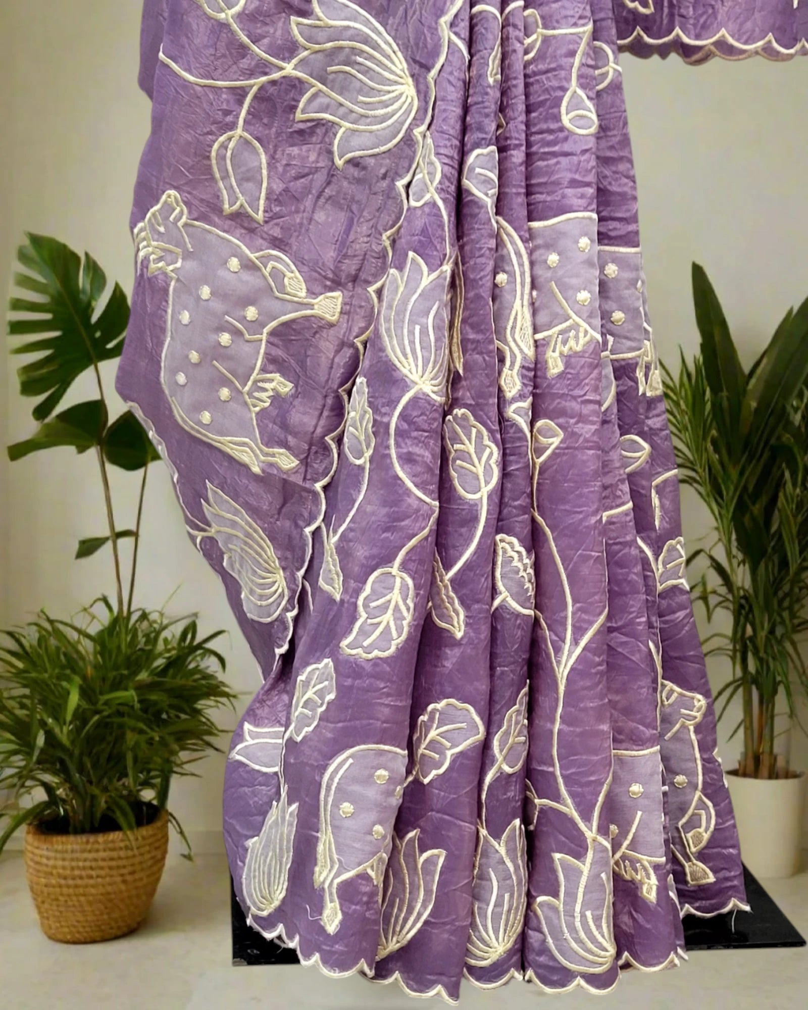 Purple Tarini Organza Saree