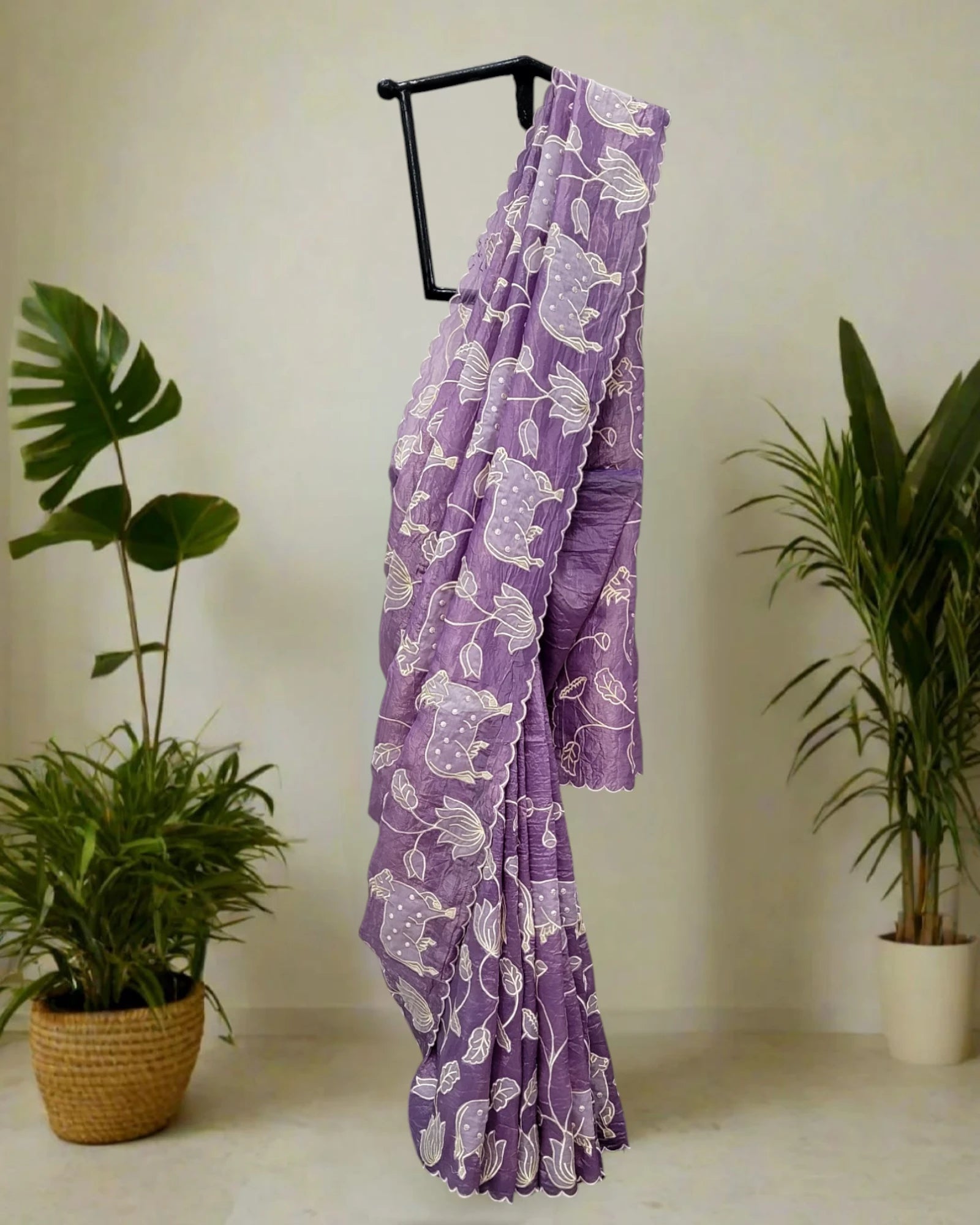 Purple Tarini Organza Saree
