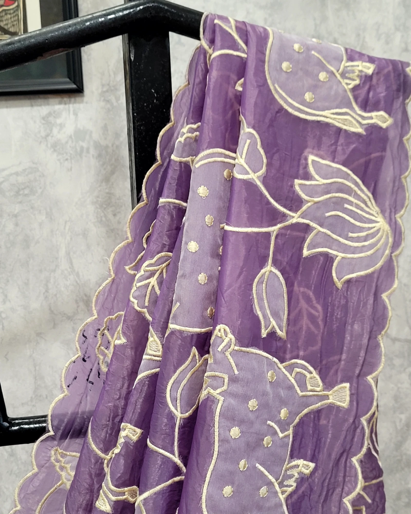 Purple Tarini Organza Saree