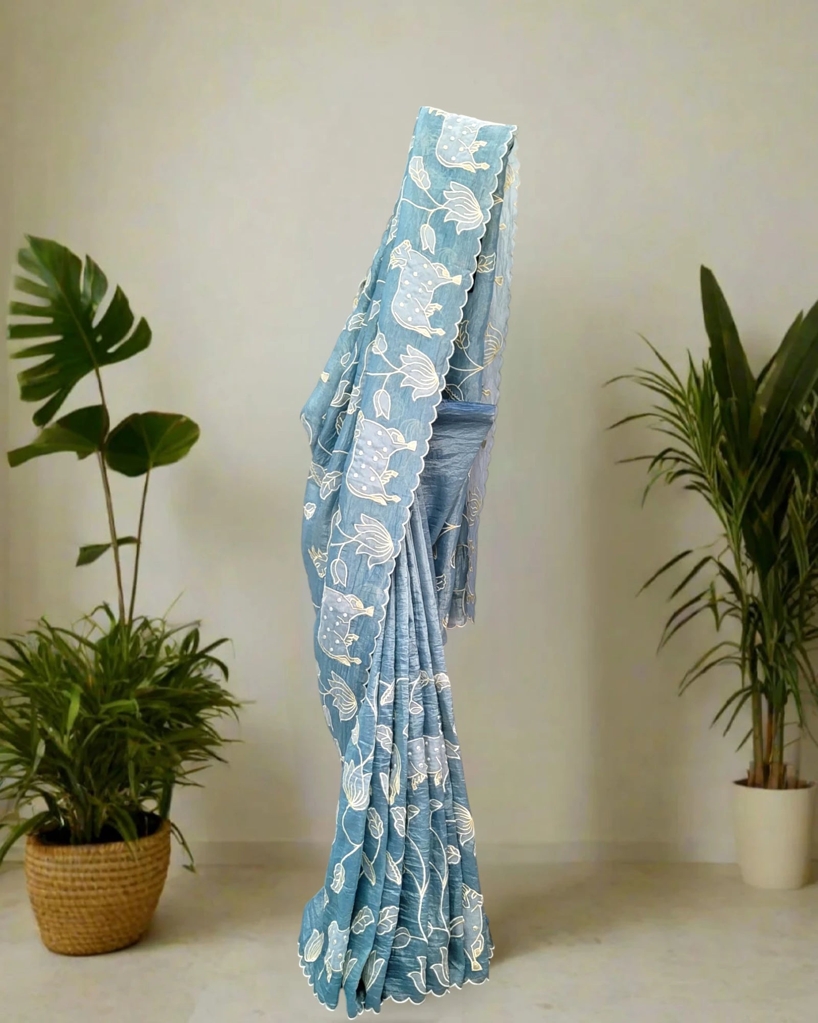 Mint Tarini Organza Saree