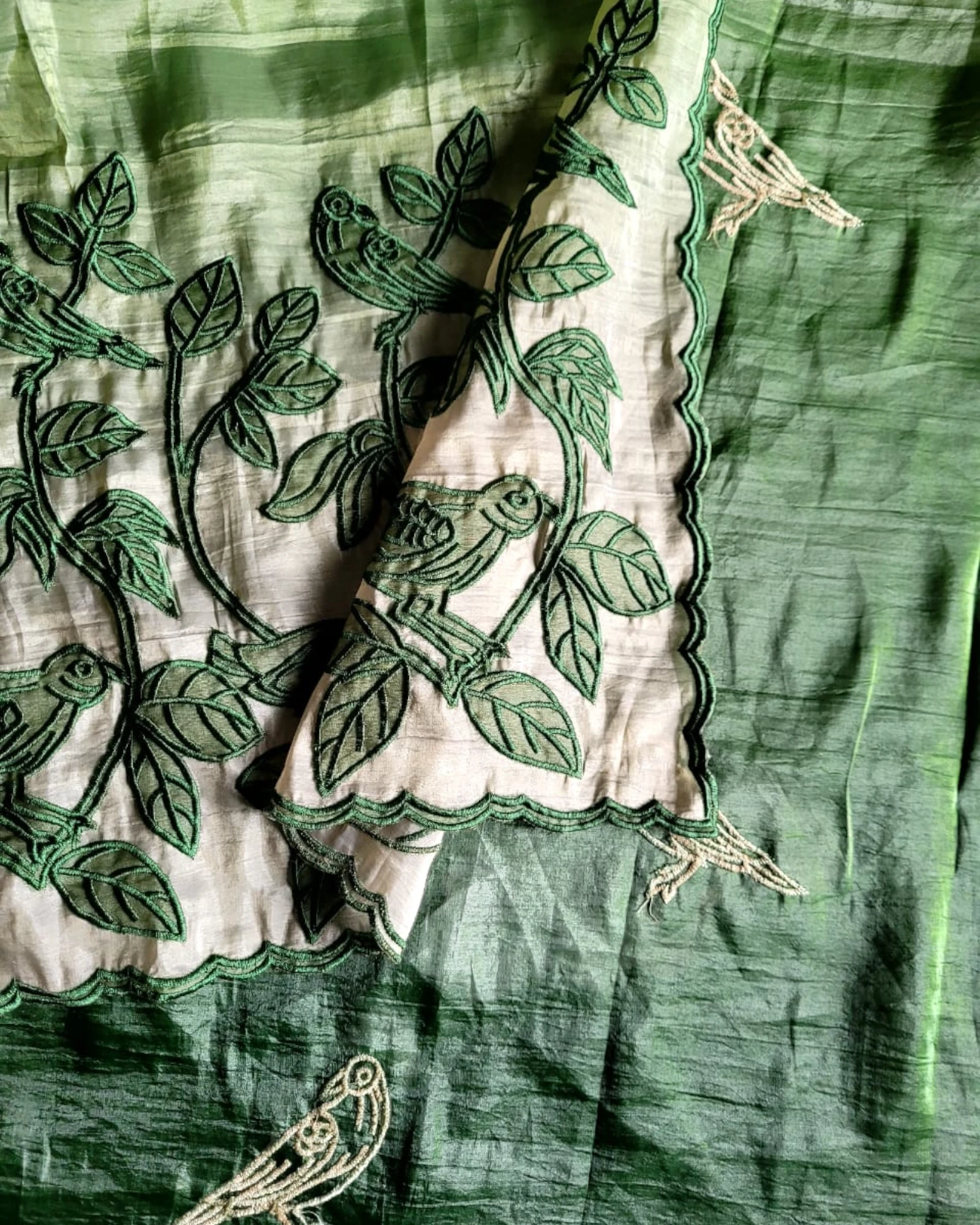 Green Tarini2 Organza Saree