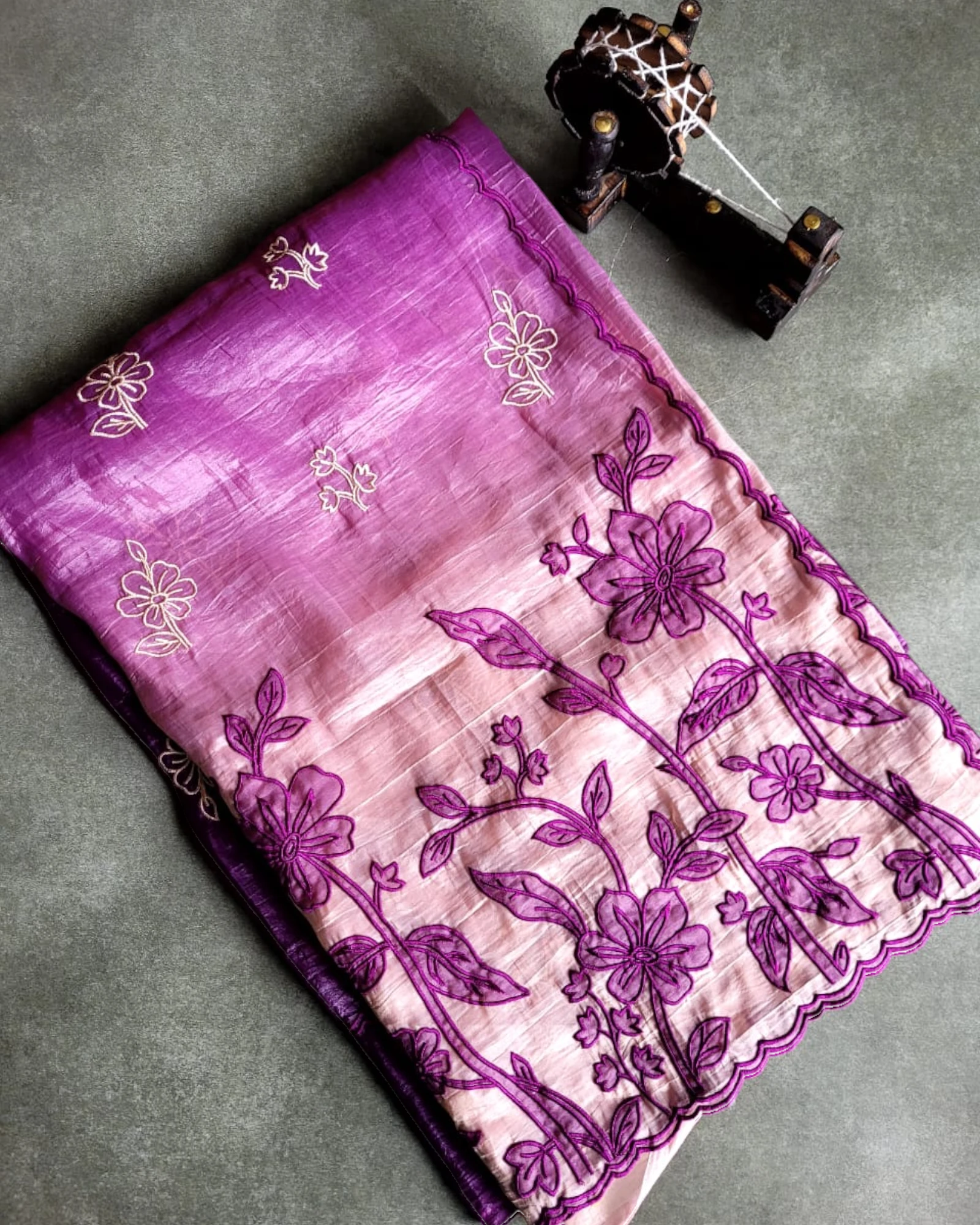 Purple Tarini2 Organza Saree