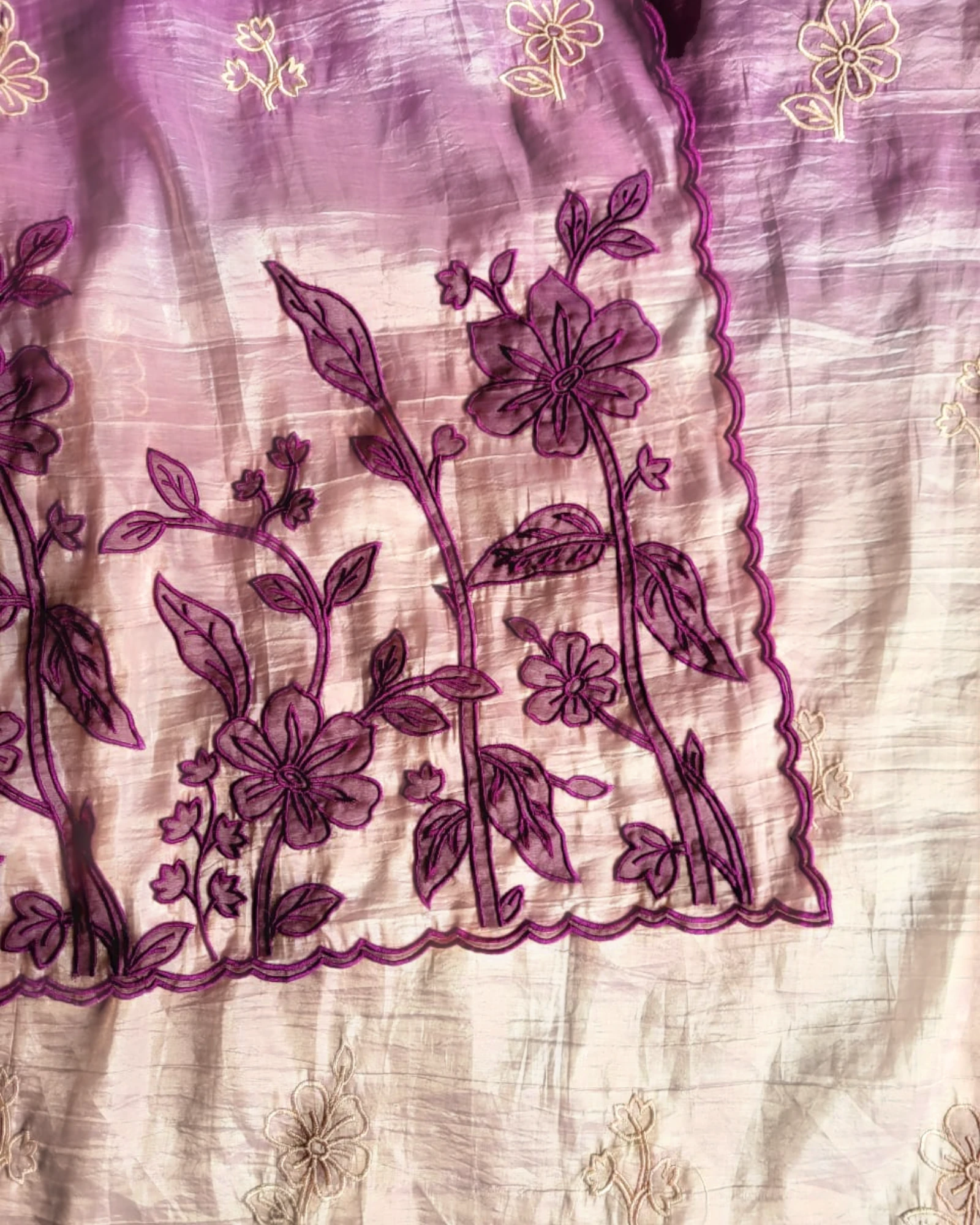 Purple Tarini2 Organza Saree