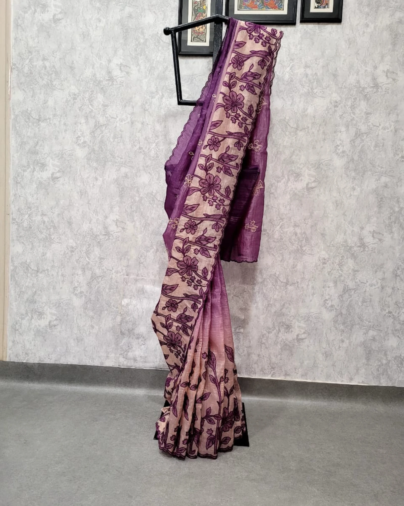 Purple Tarini2 Organza Saree
