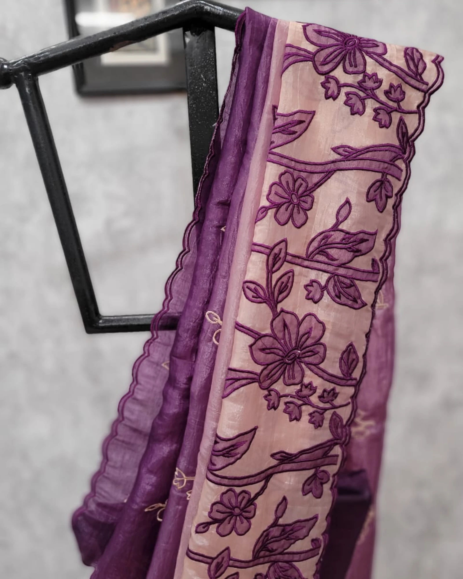 Purple Tarini2 Organza Saree