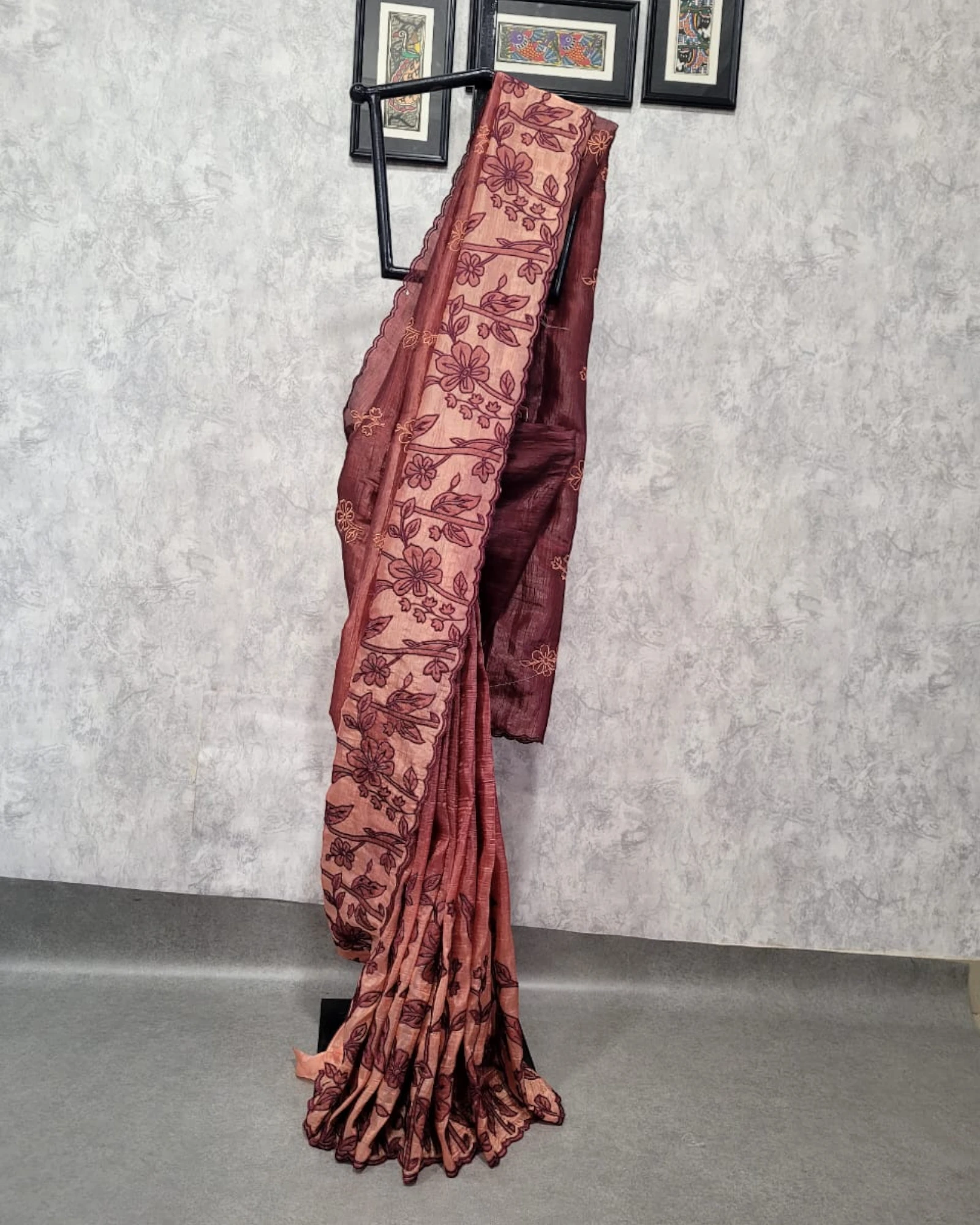 Brown Tarini2 Organza Saree