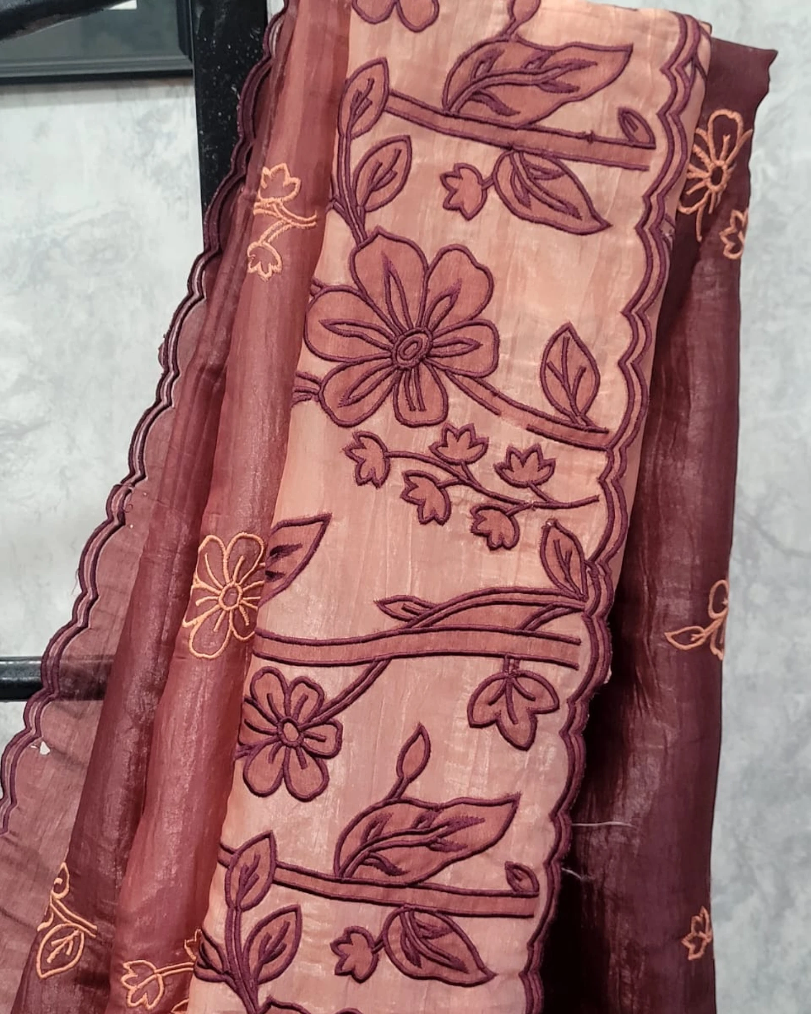 Brown Tarini2 Organza Saree