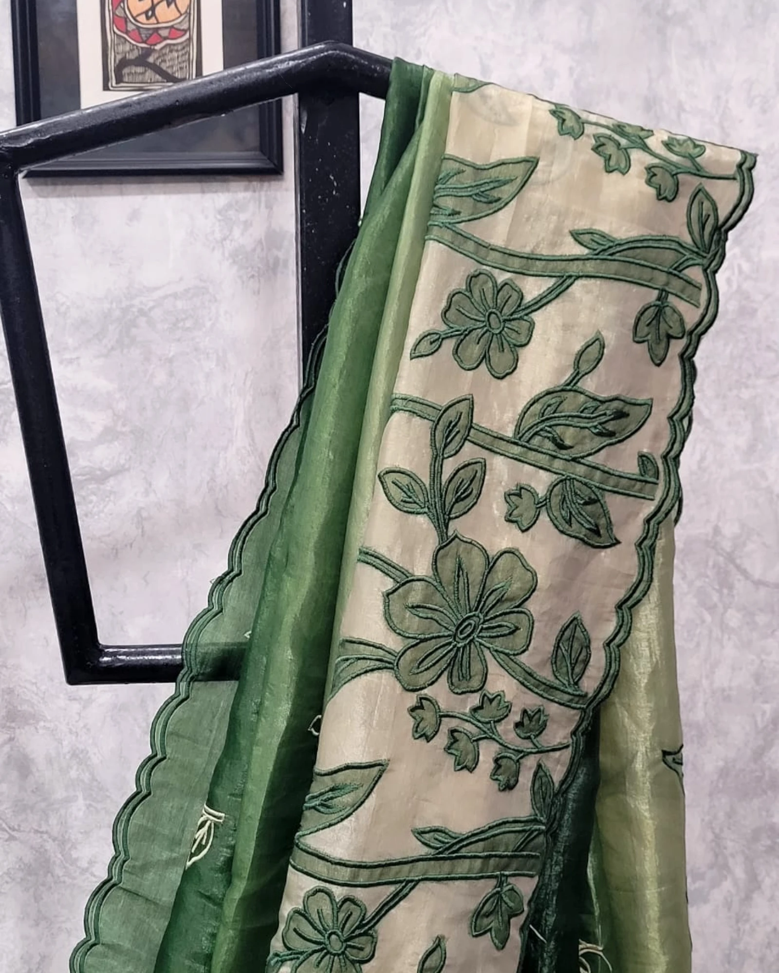 Green Tarini2 Organza Saree