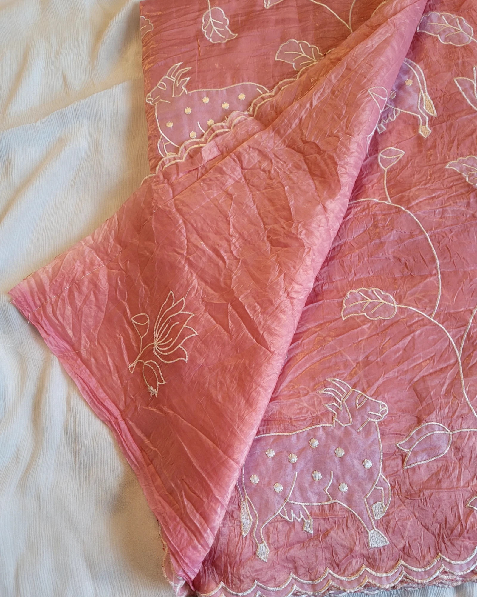 Lace Tarini Saree (Lotus Embriodery Blouse)