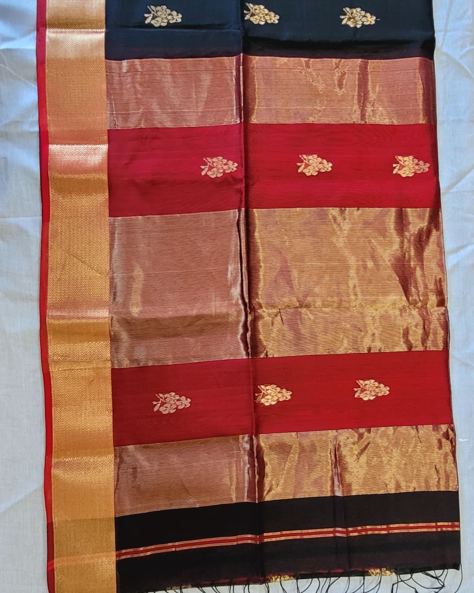Black Maheshwari silkSaree