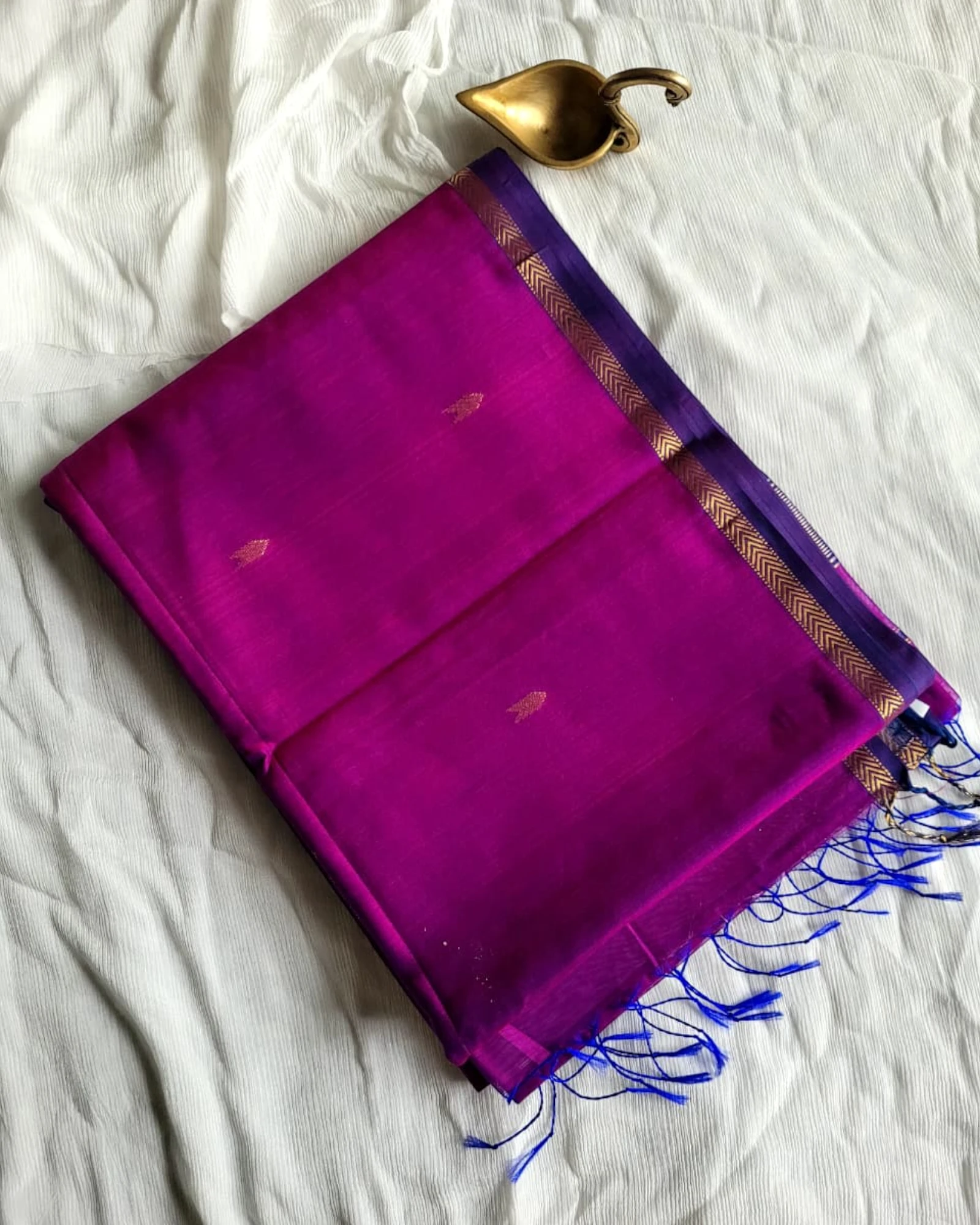 Purple Maheshwari SilkSaree