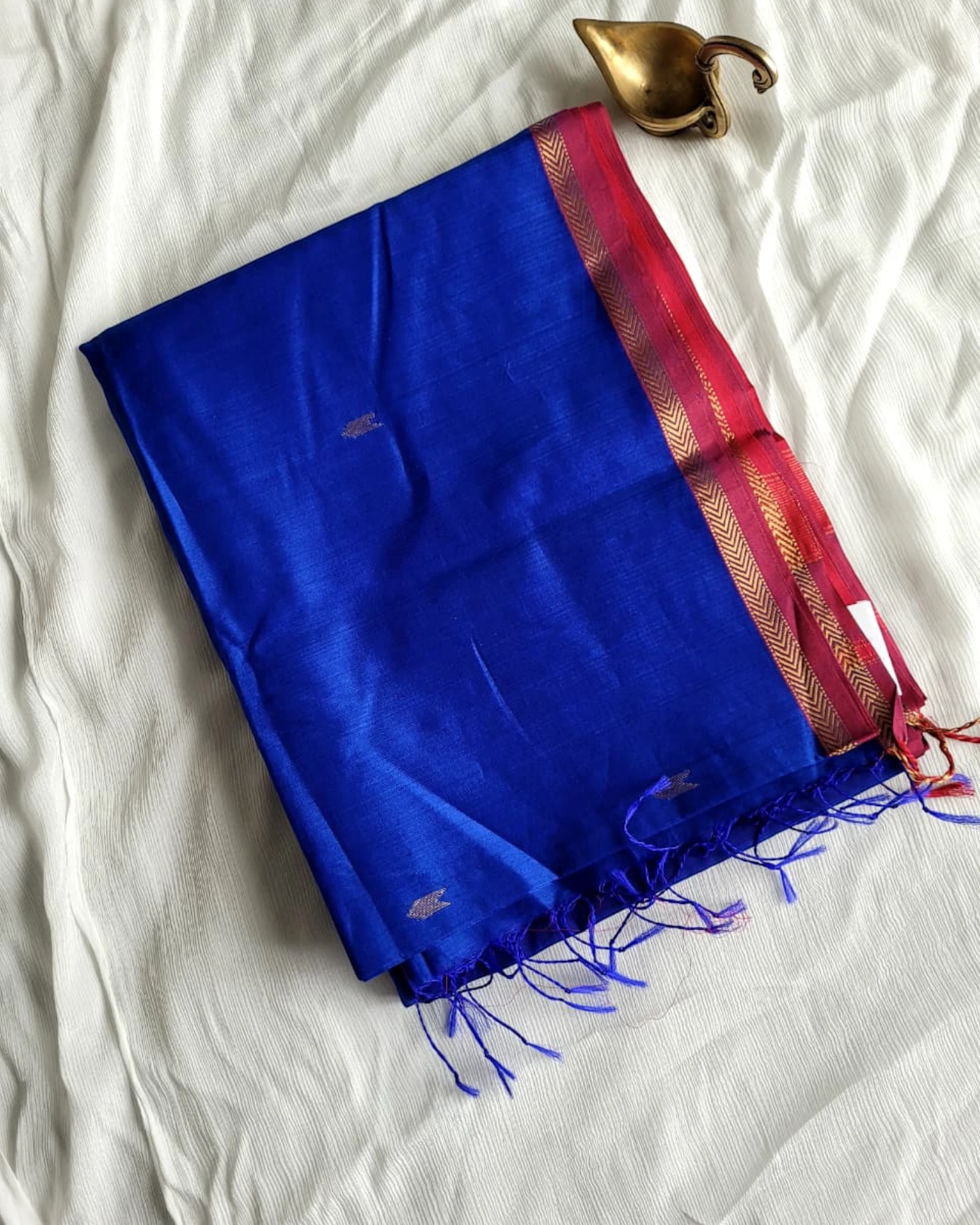 Blue Maheshwari SilkSaree